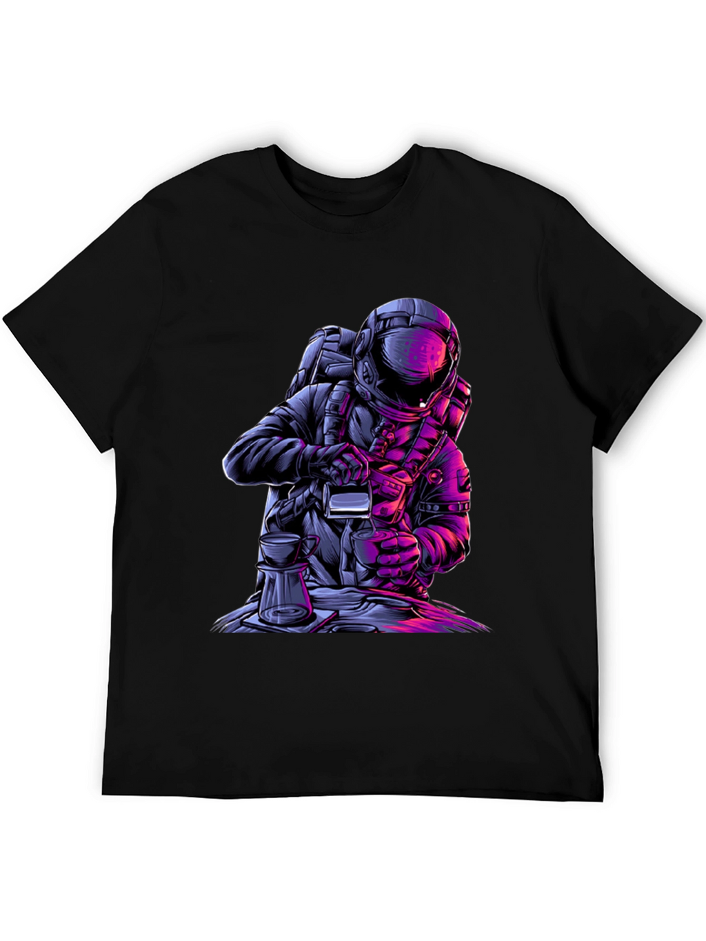 Astronaut Coffee Graphic Tee - Brew in Space