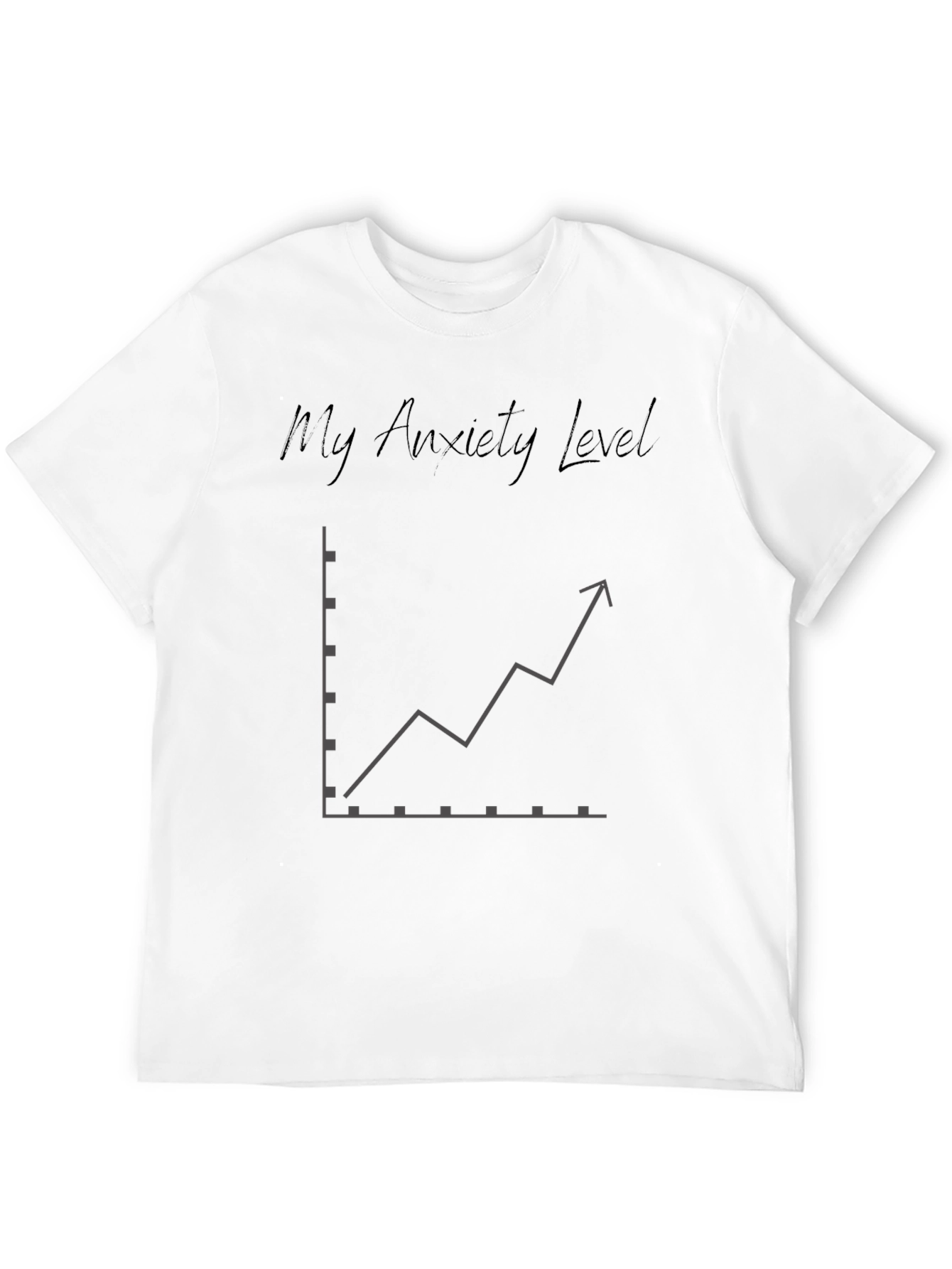 Anxiety Level Graphic Tee - Funny Humor T-Shirt