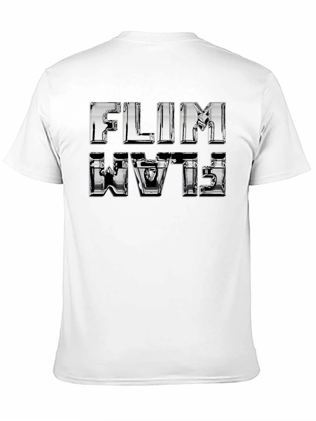 Flim Flam T-Shirt - Shiny Chrome Design