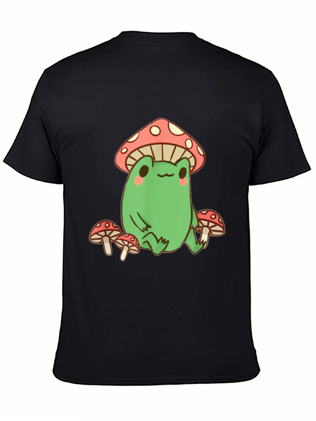 Frog Mushroom T-Shirt - Black