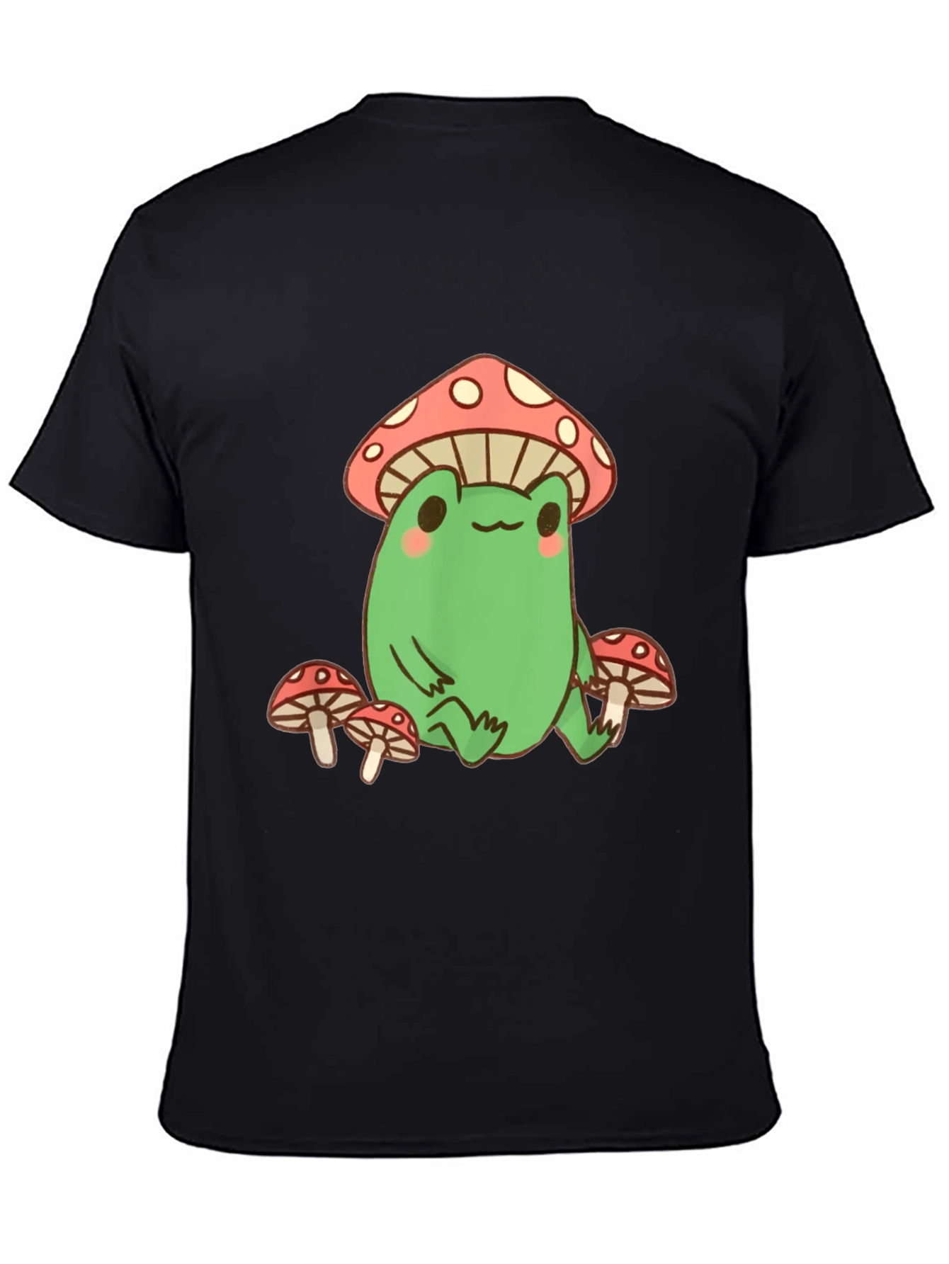 Frog Mushroom T-Shirt - Black