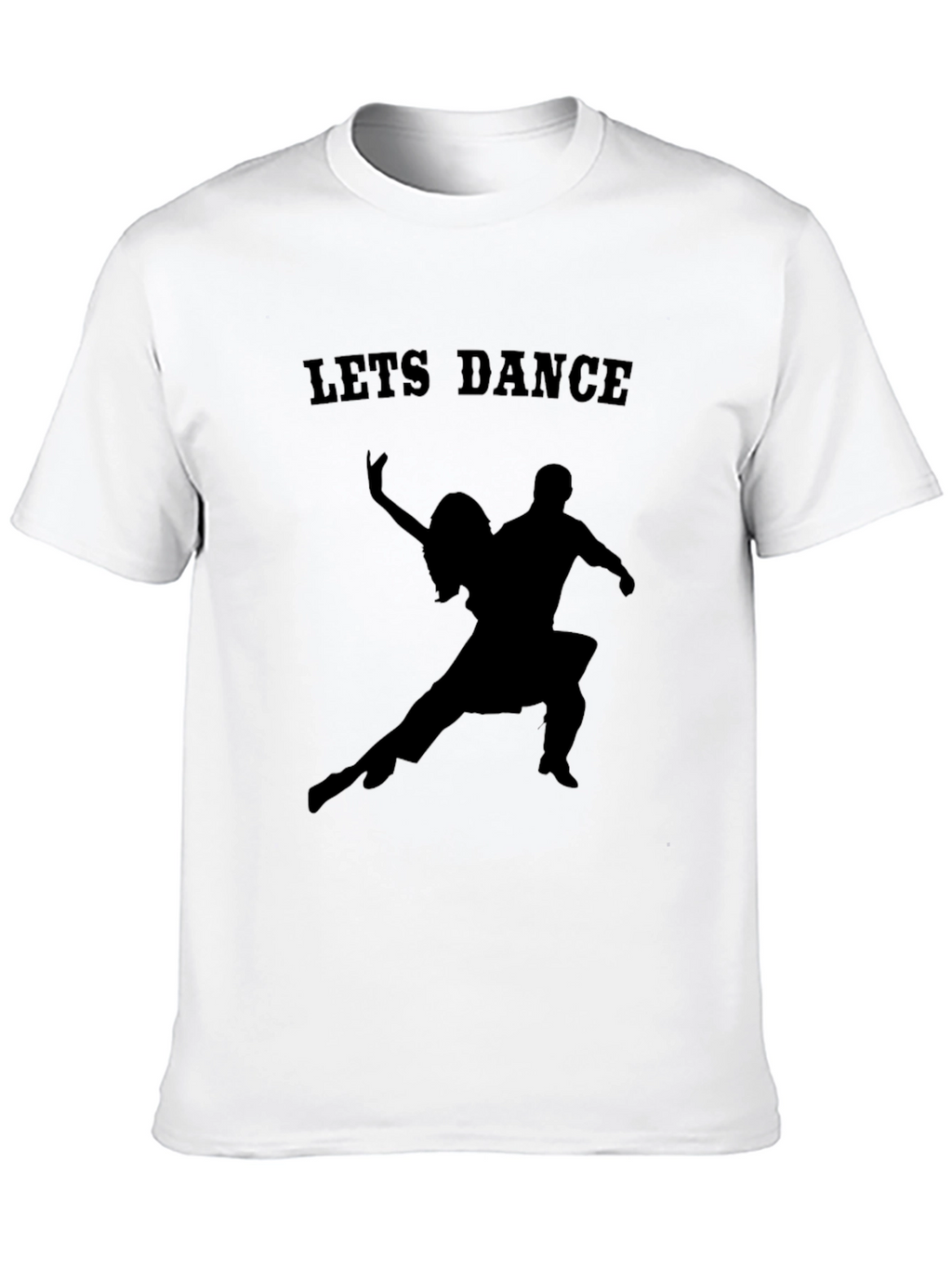 Lets Dance Graphic Tee - Black Cotton T-Shirt