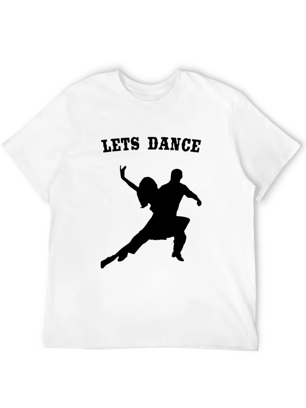 Lets Dance Graphic Tee - Black Cotton T-Shirt