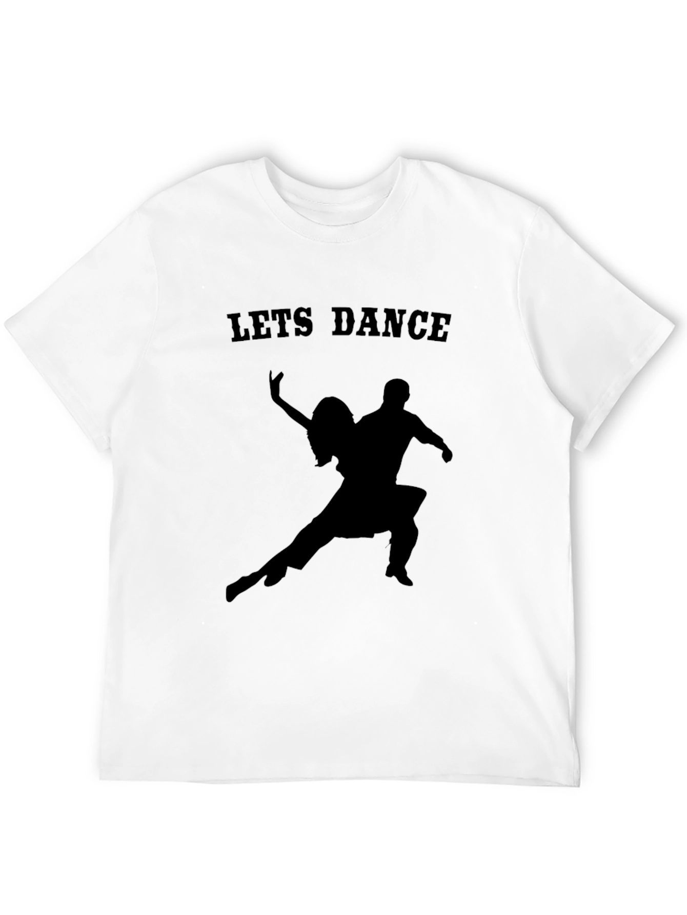 Lets Dance Graphic Tee - Black Cotton T-Shirt