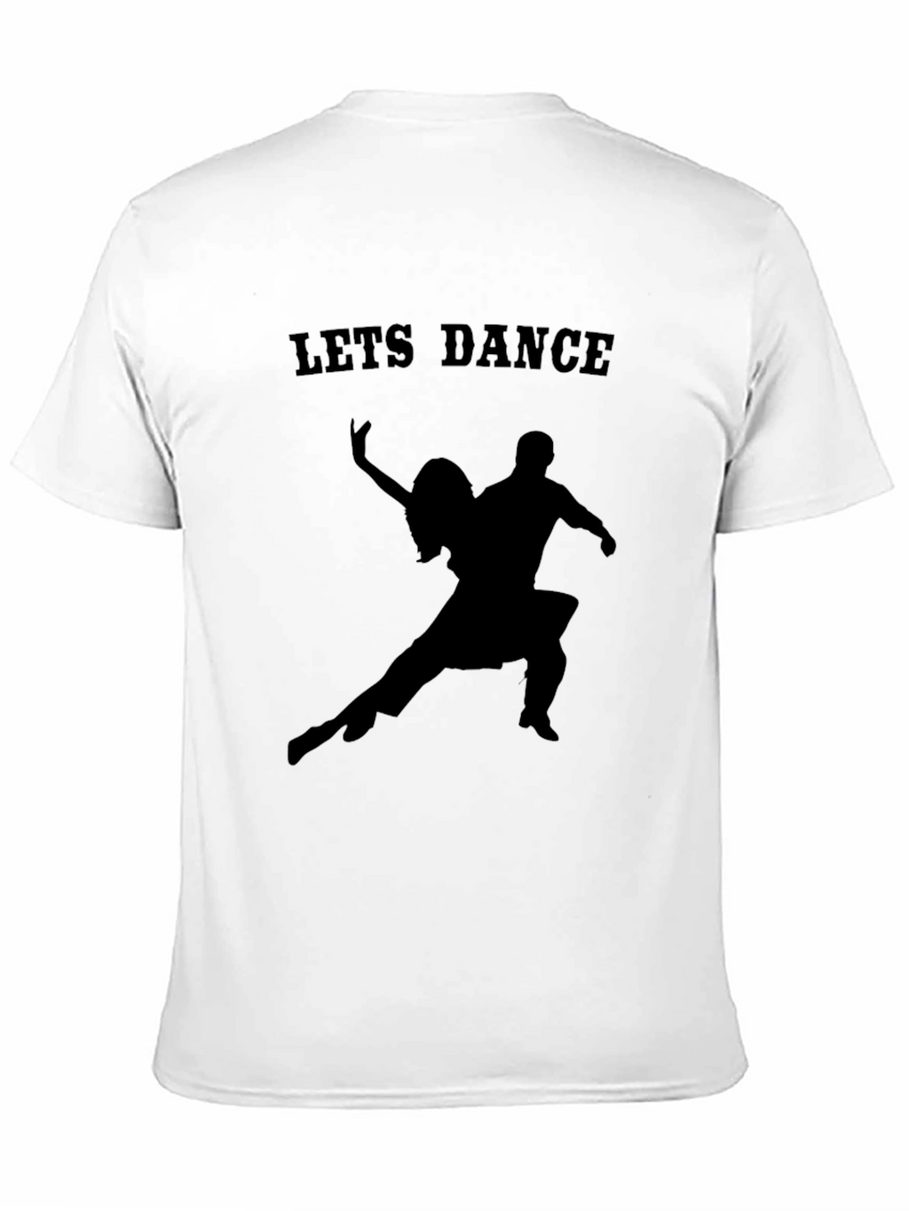Lets Dance Graphic Tee - Black Cotton T-Shirt