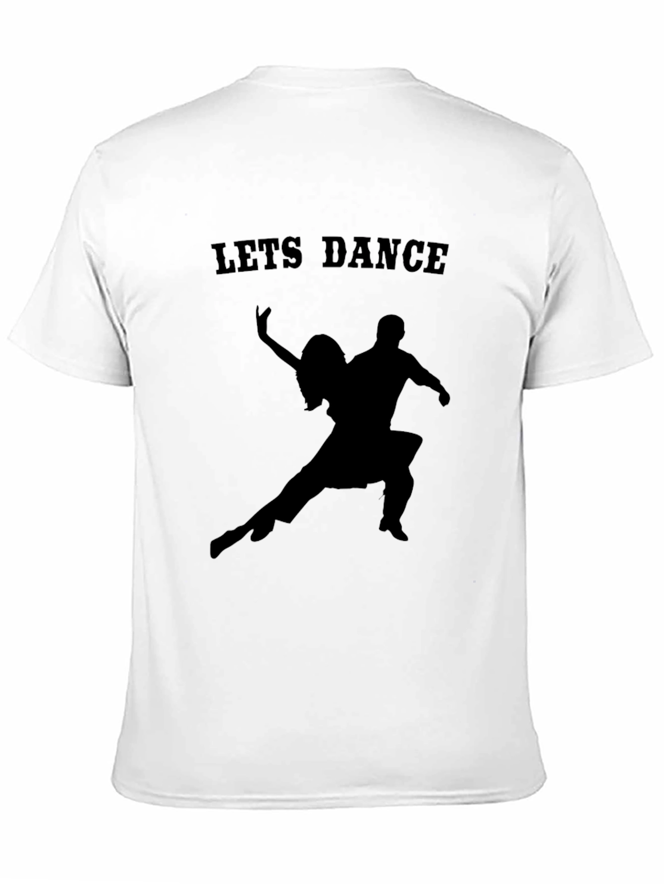Lets Dance Graphic Tee - Black Cotton T-Shirt