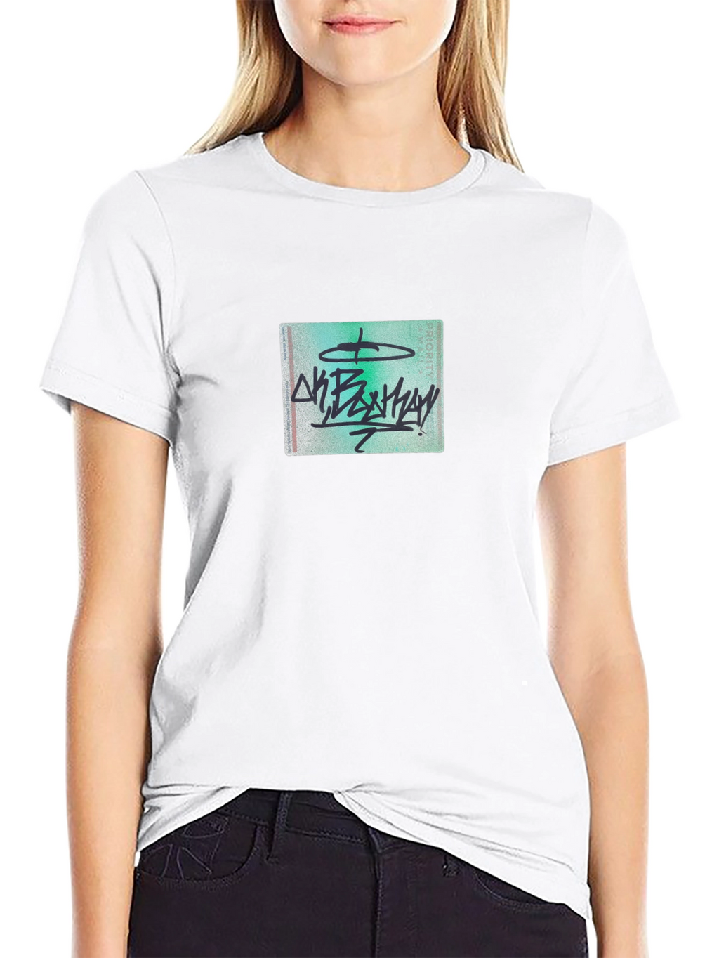 Graphic Tee - Black Crew Neck T-Shirt
