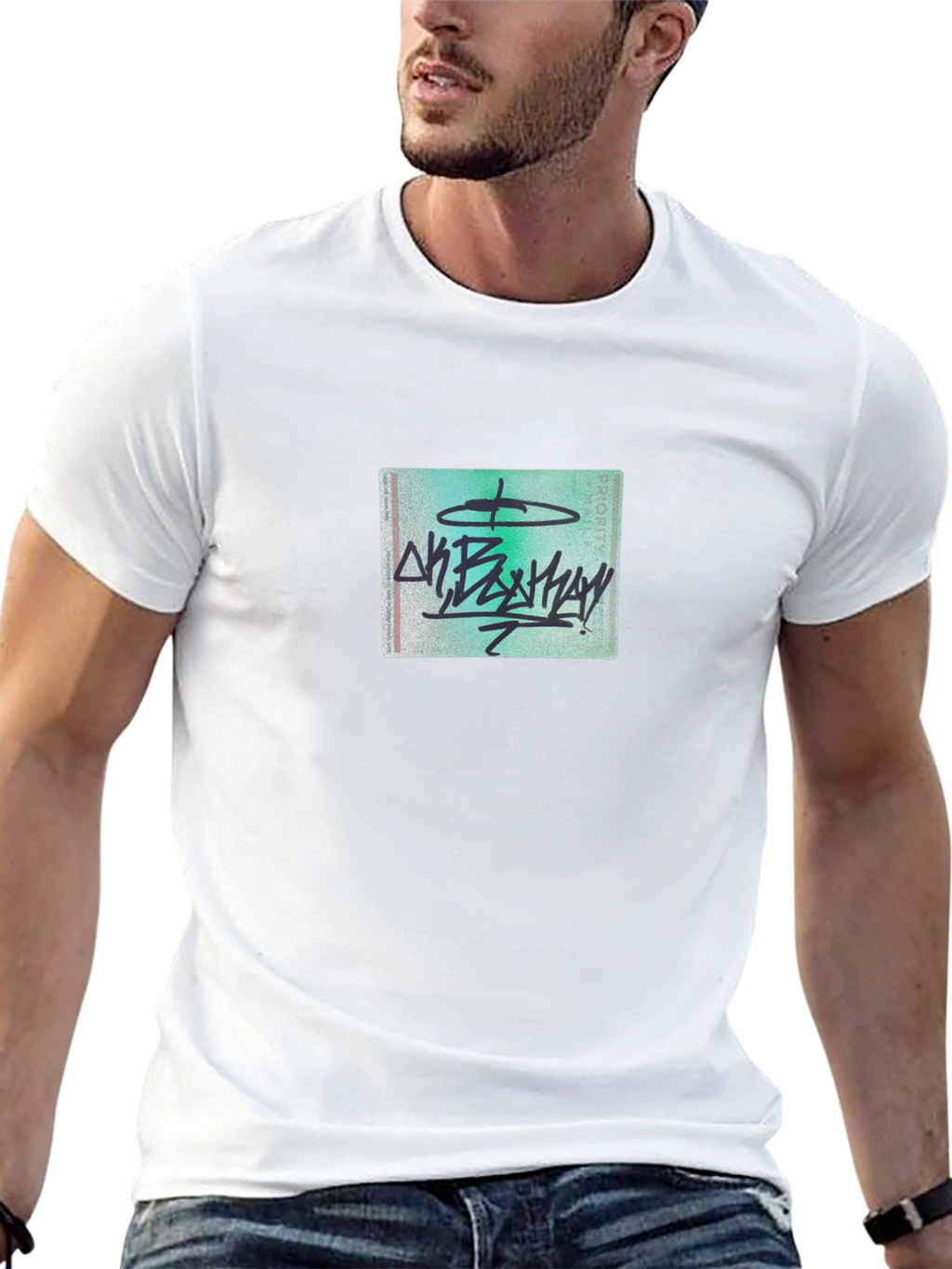 Graphic Tee - Black Crew Neck T-Shirt