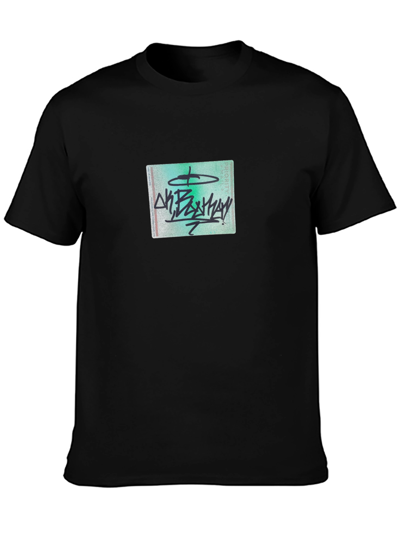 Graphic Tee - Black Crew Neck T-Shirt