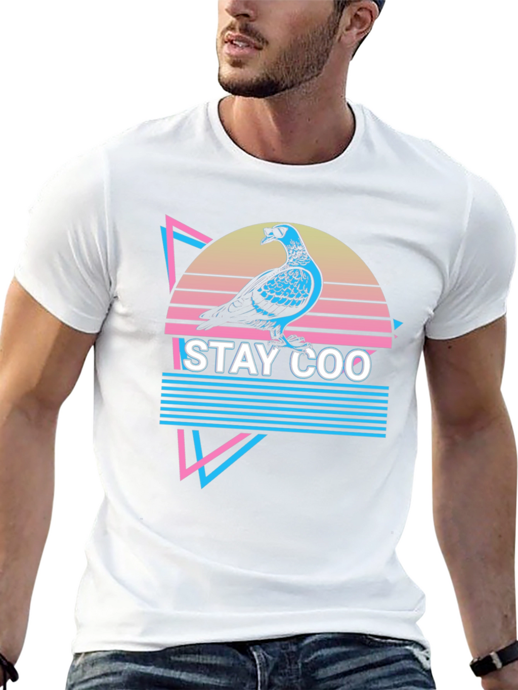 Stay Coo Pigeon T-Shirt - Retro Style Graphic Tee