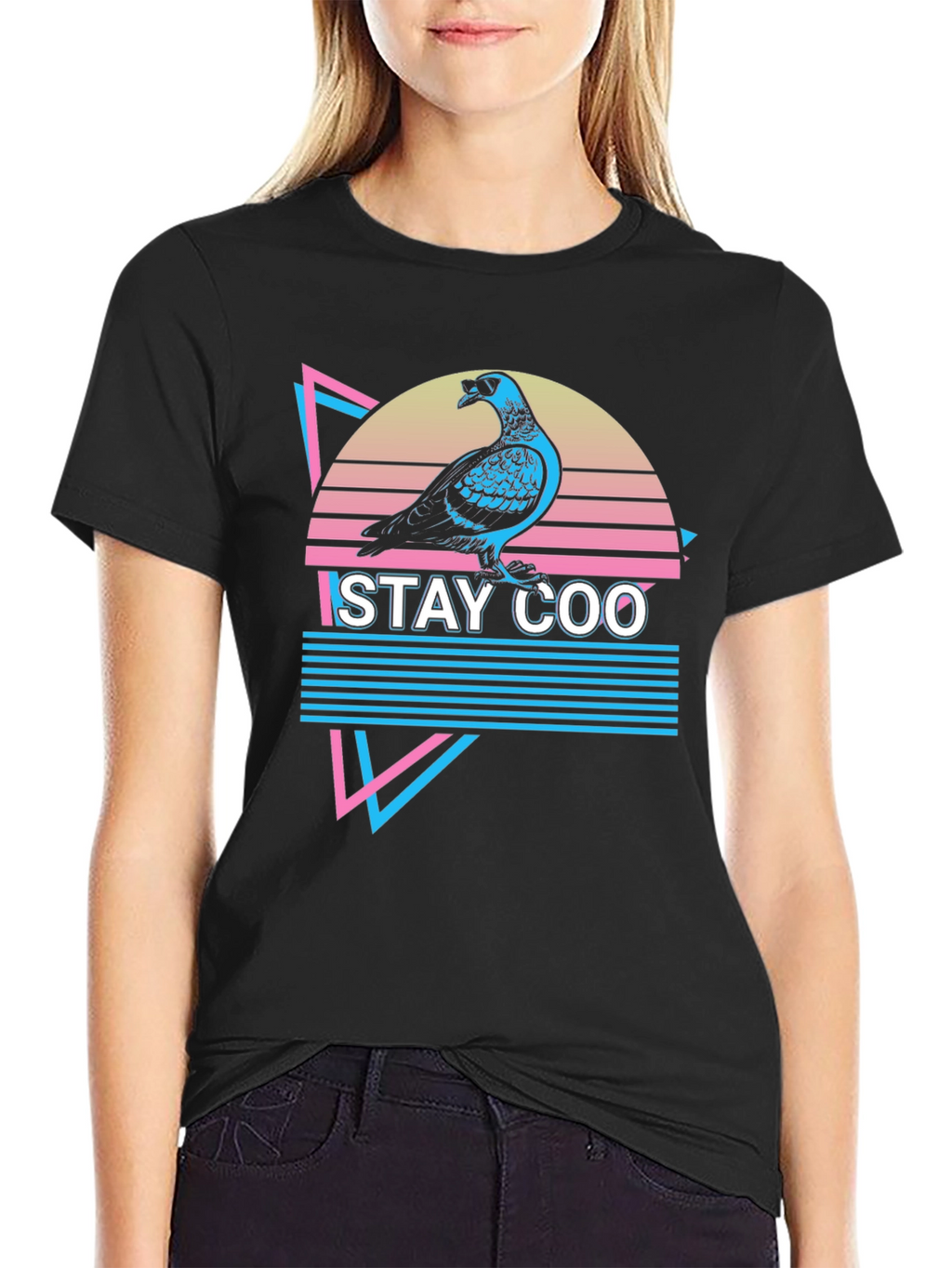 Stay Coo Pigeon T-Shirt - Retro Style Graphic Tee