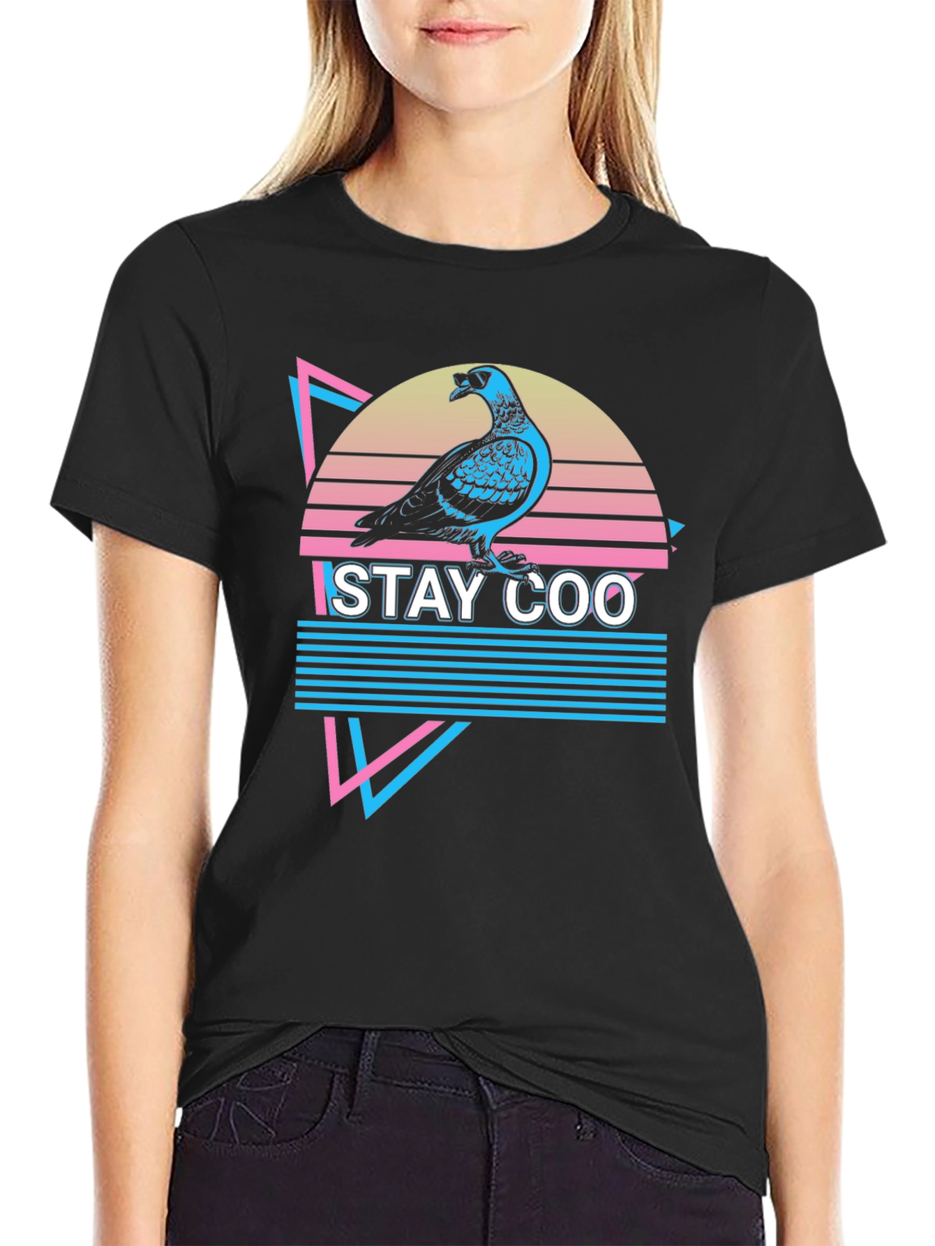 Stay Coo Pigeon T-Shirt - Retro Style Graphic Tee