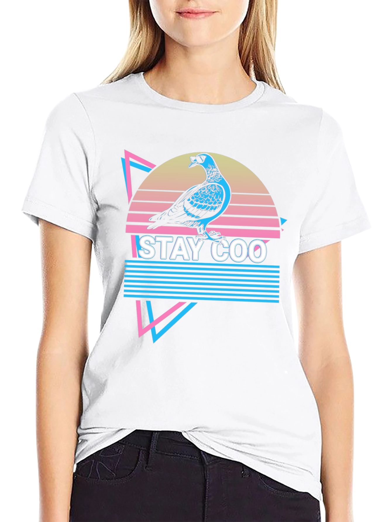 Stay Coo Pigeon T-Shirt - Retro Style Graphic Tee