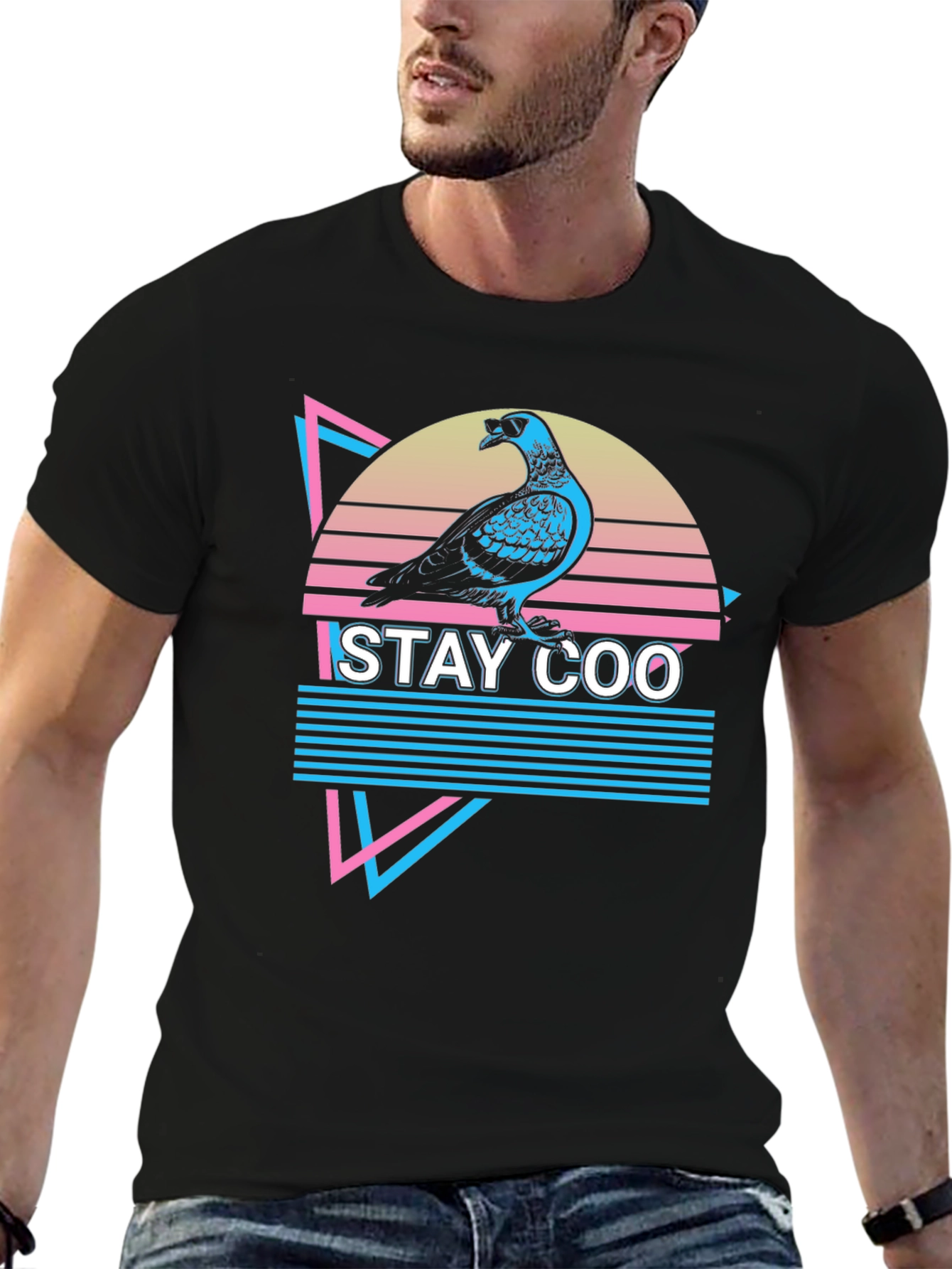 Stay Coo Pigeon T-Shirt - Retro Style Graphic Tee