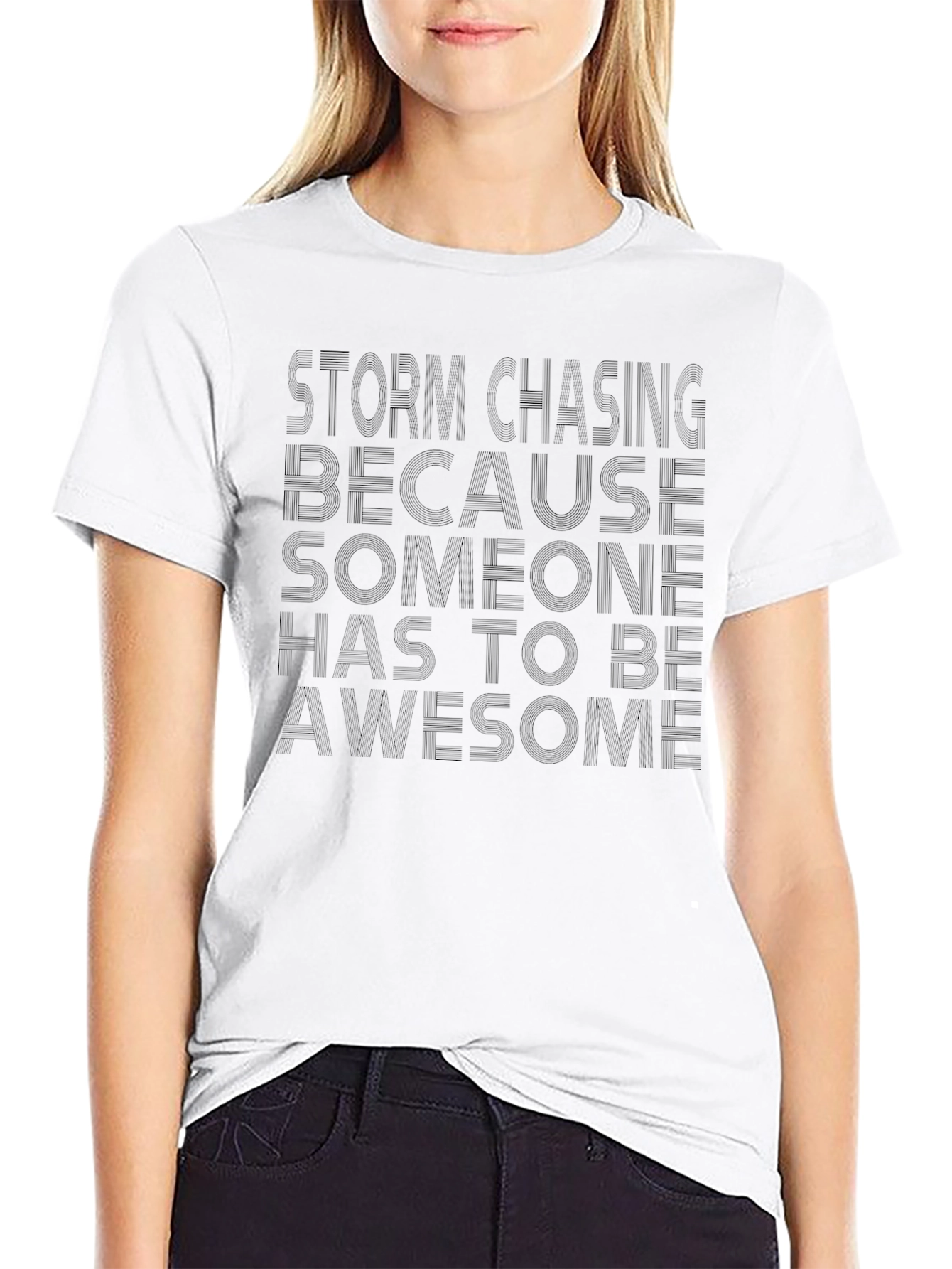 Storm Chasing Awesome Graphic Tee - Mens Black T-Shirt
