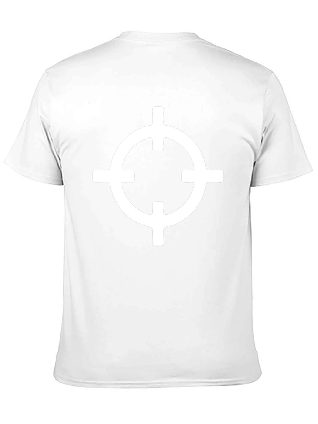 Graphic Tee - White Circle Target on Black