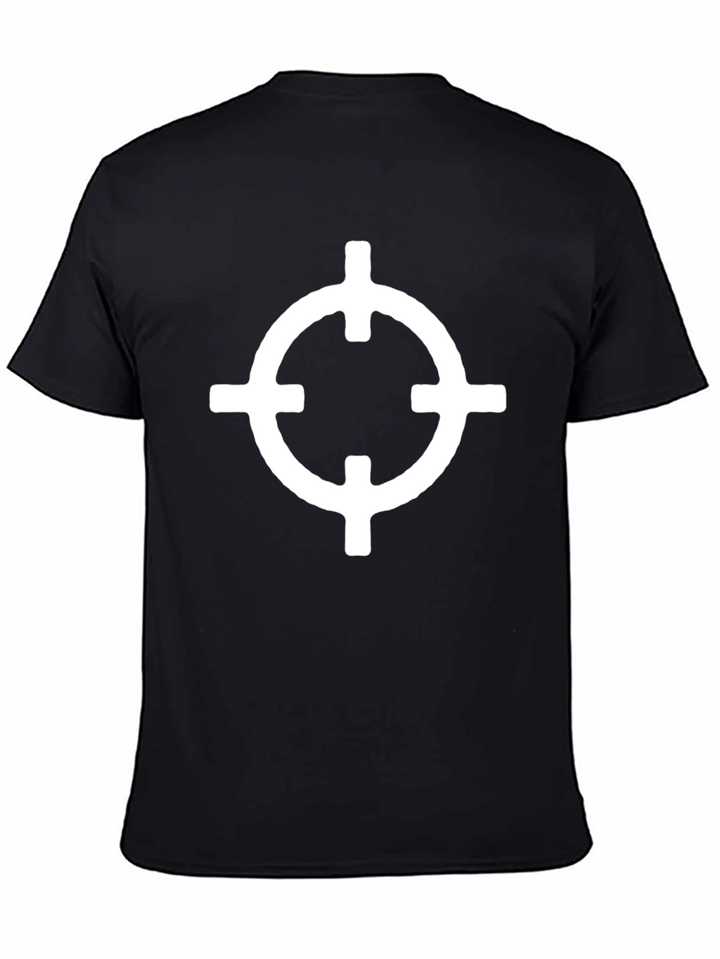 Graphic Tee - White Circle Target on Black