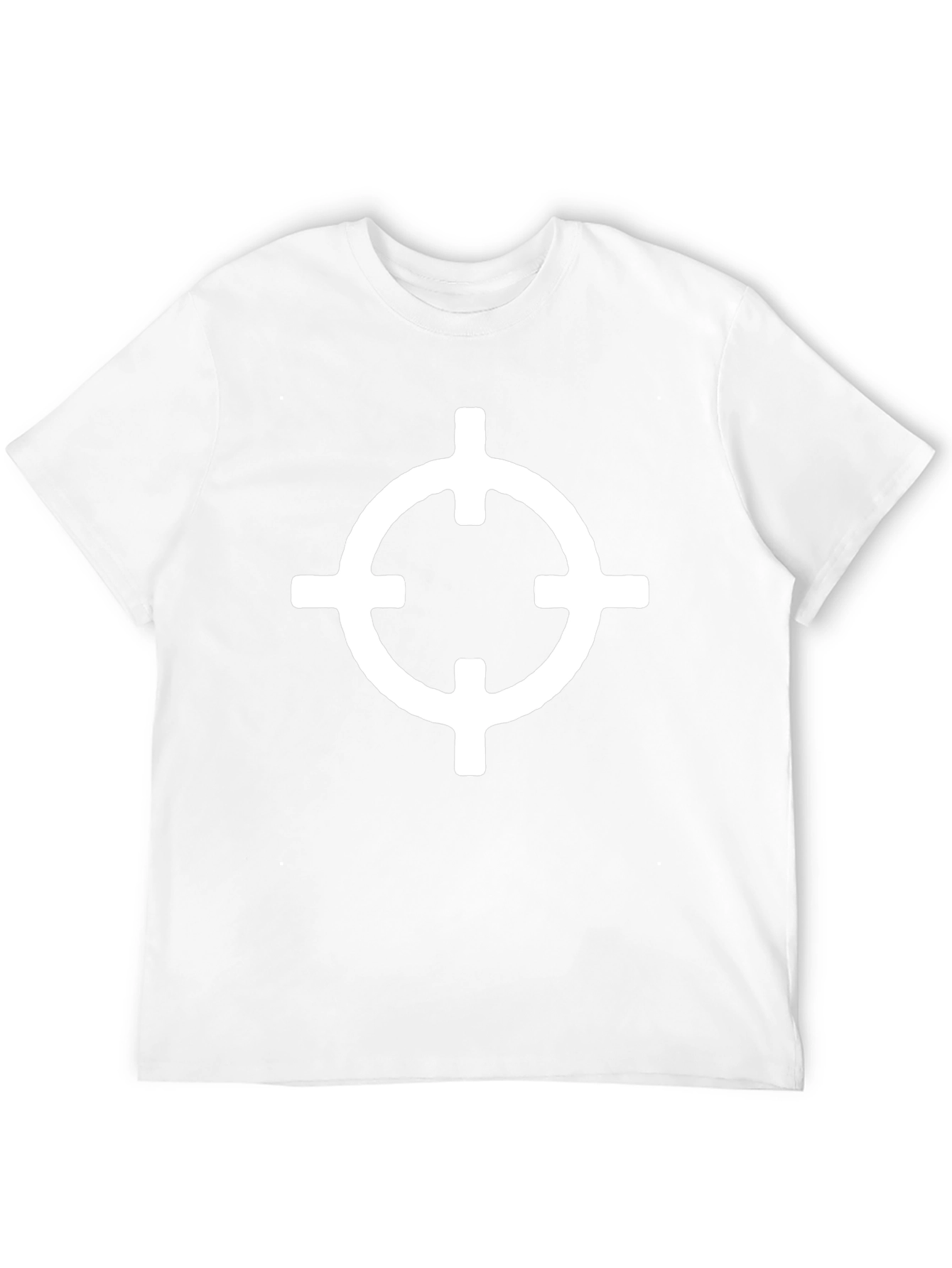Graphic Tee - White Circle Target on Black