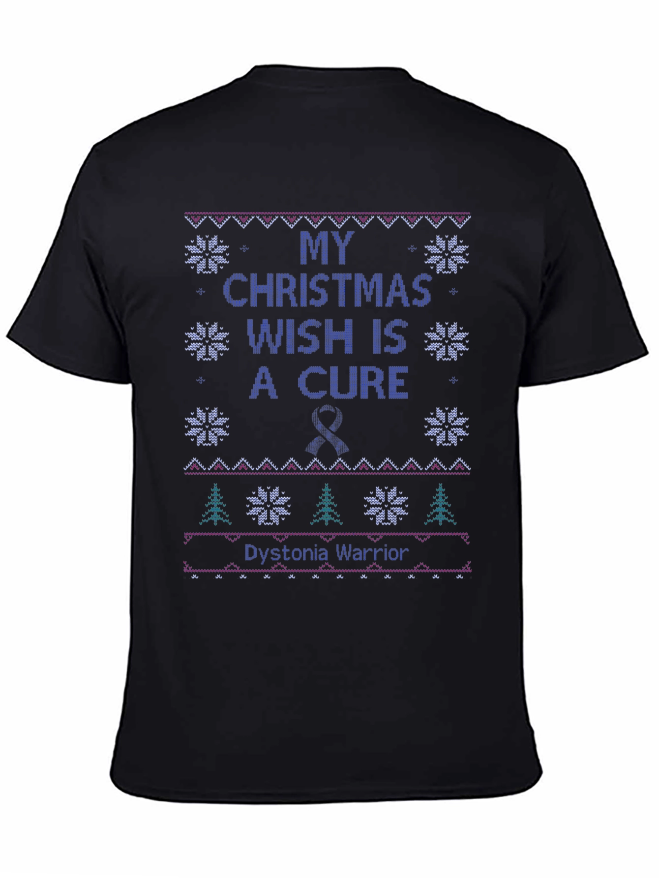 Dystonia Warrior Ugly Christmas T-Shirt