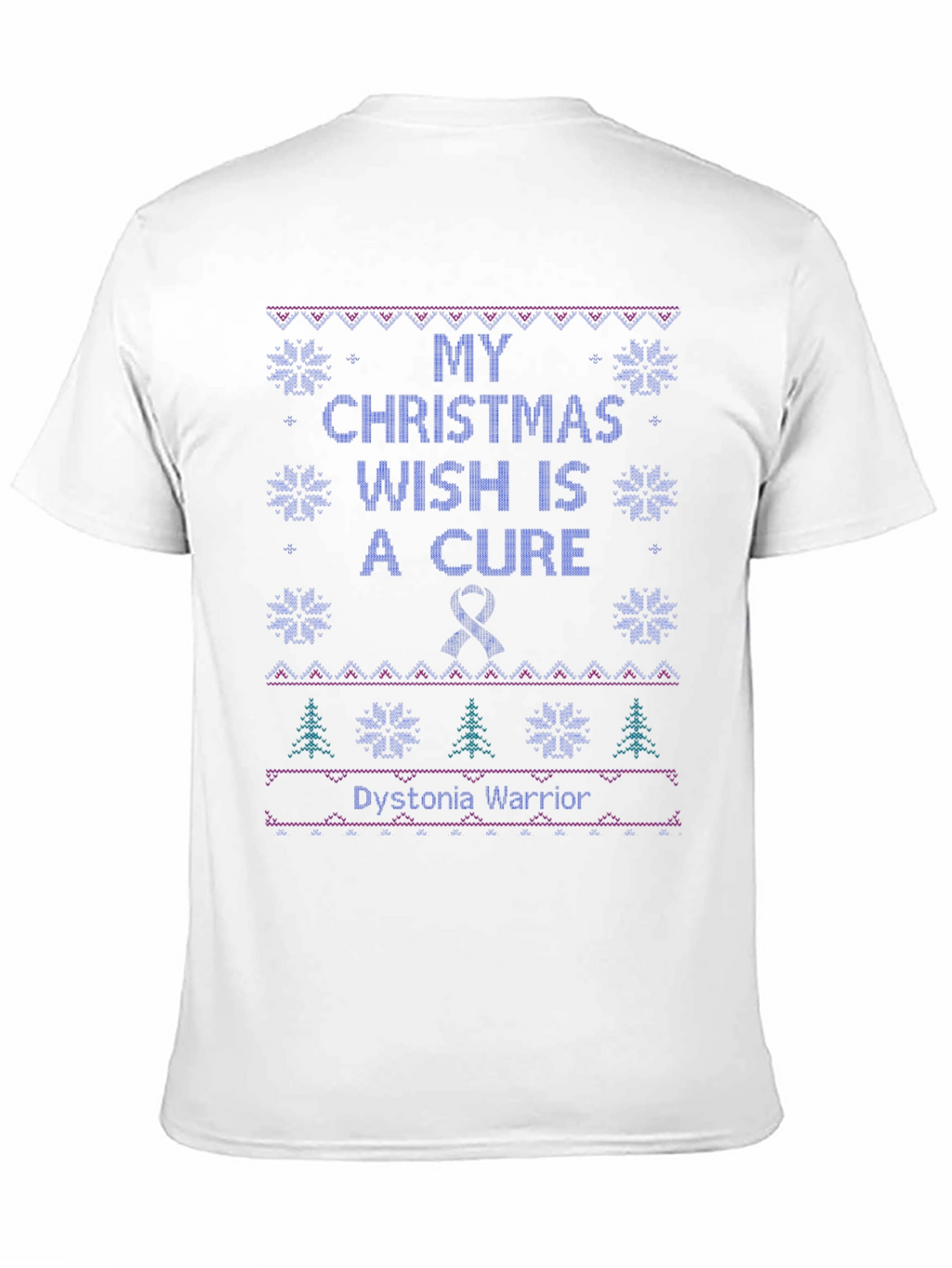 Dystonia Warrior Ugly Christmas T-Shirt