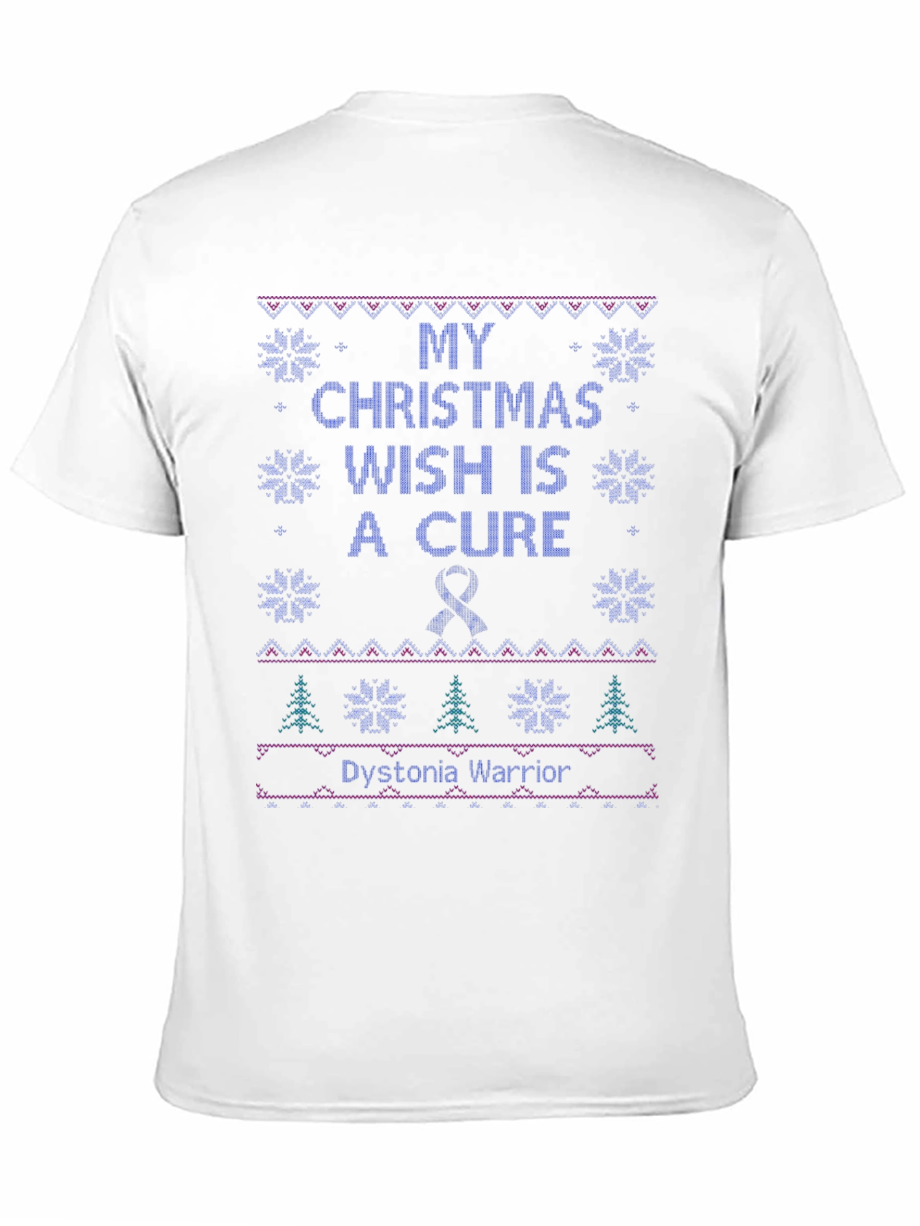 Dystonia Warrior Ugly Christmas T-Shirt