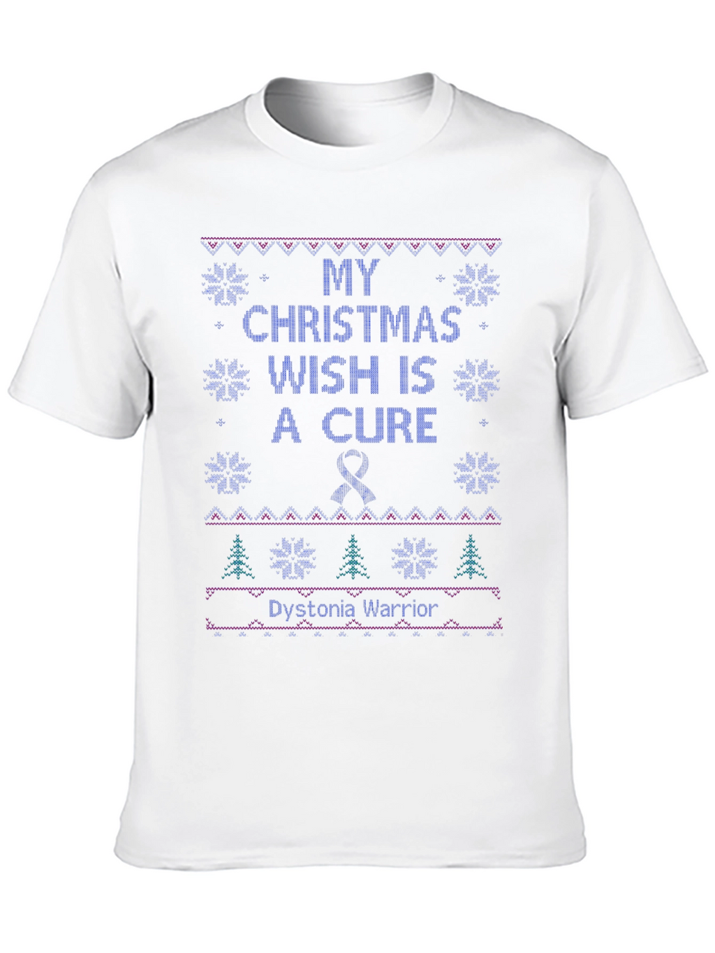 Dystonia Warrior Ugly Christmas T-Shirt