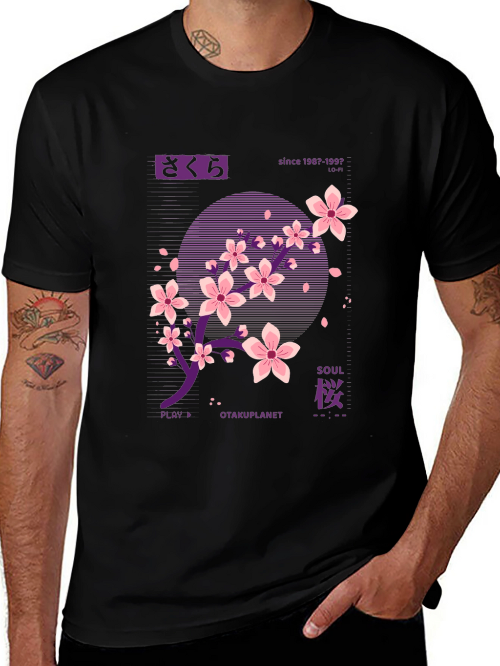 Sakura Otakuplanet T-Shirt - Black Anime Inspired