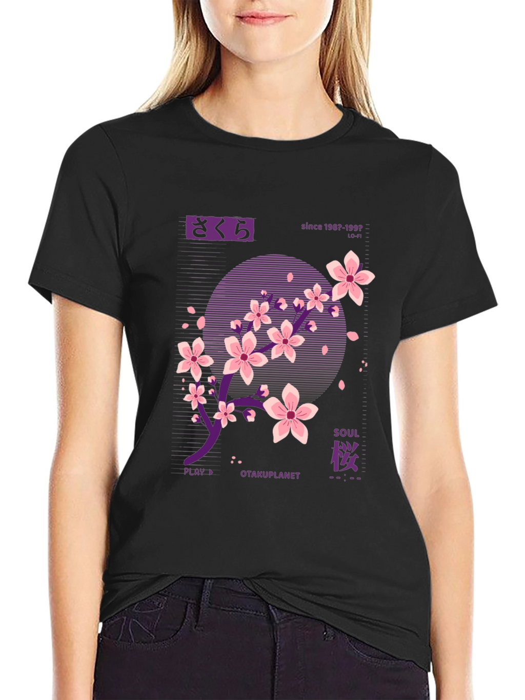Sakura Otakuplanet T-Shirt - Black Anime Inspired