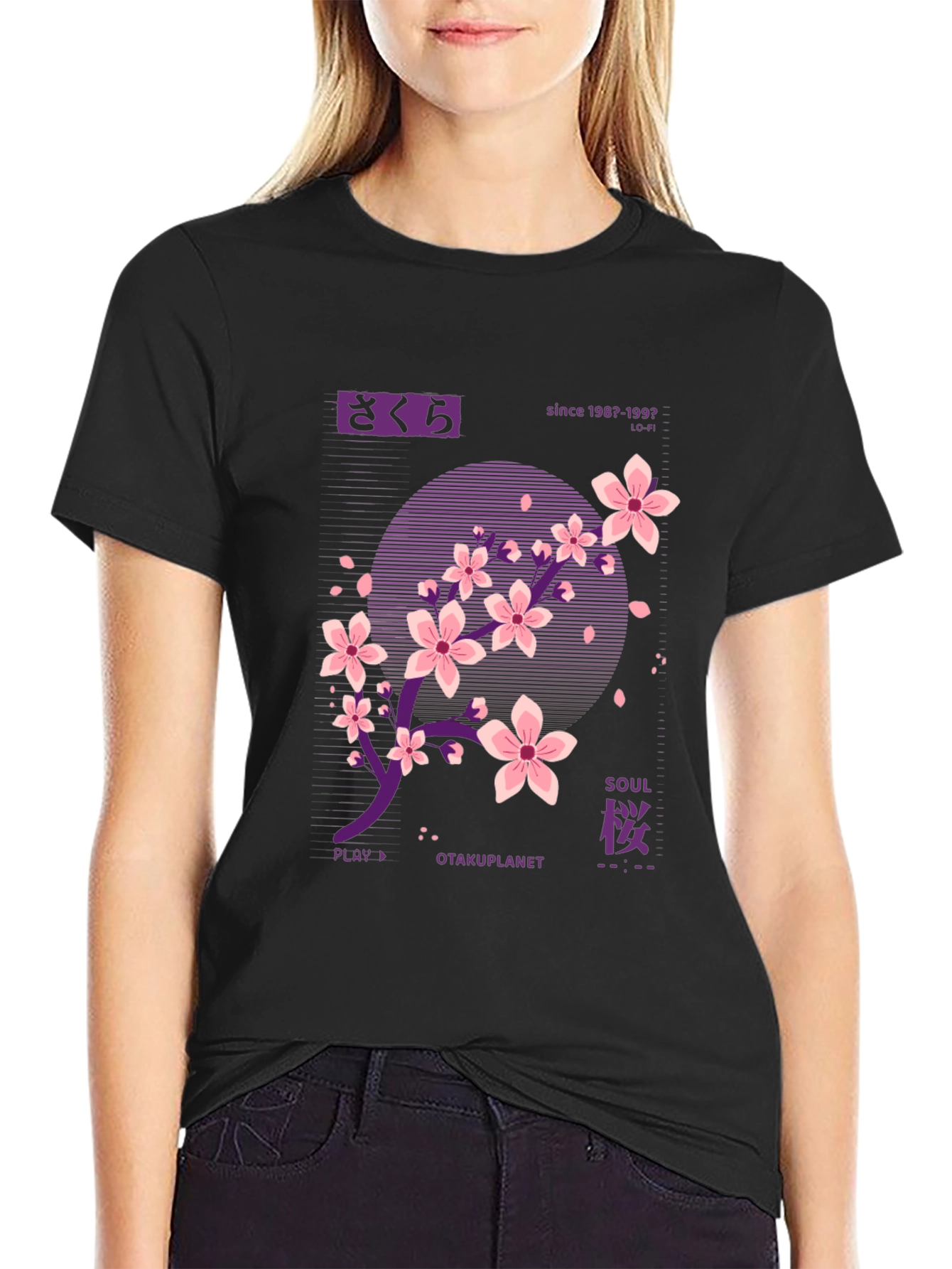 Sakura Otakuplanet T-Shirt - Black Anime Inspired