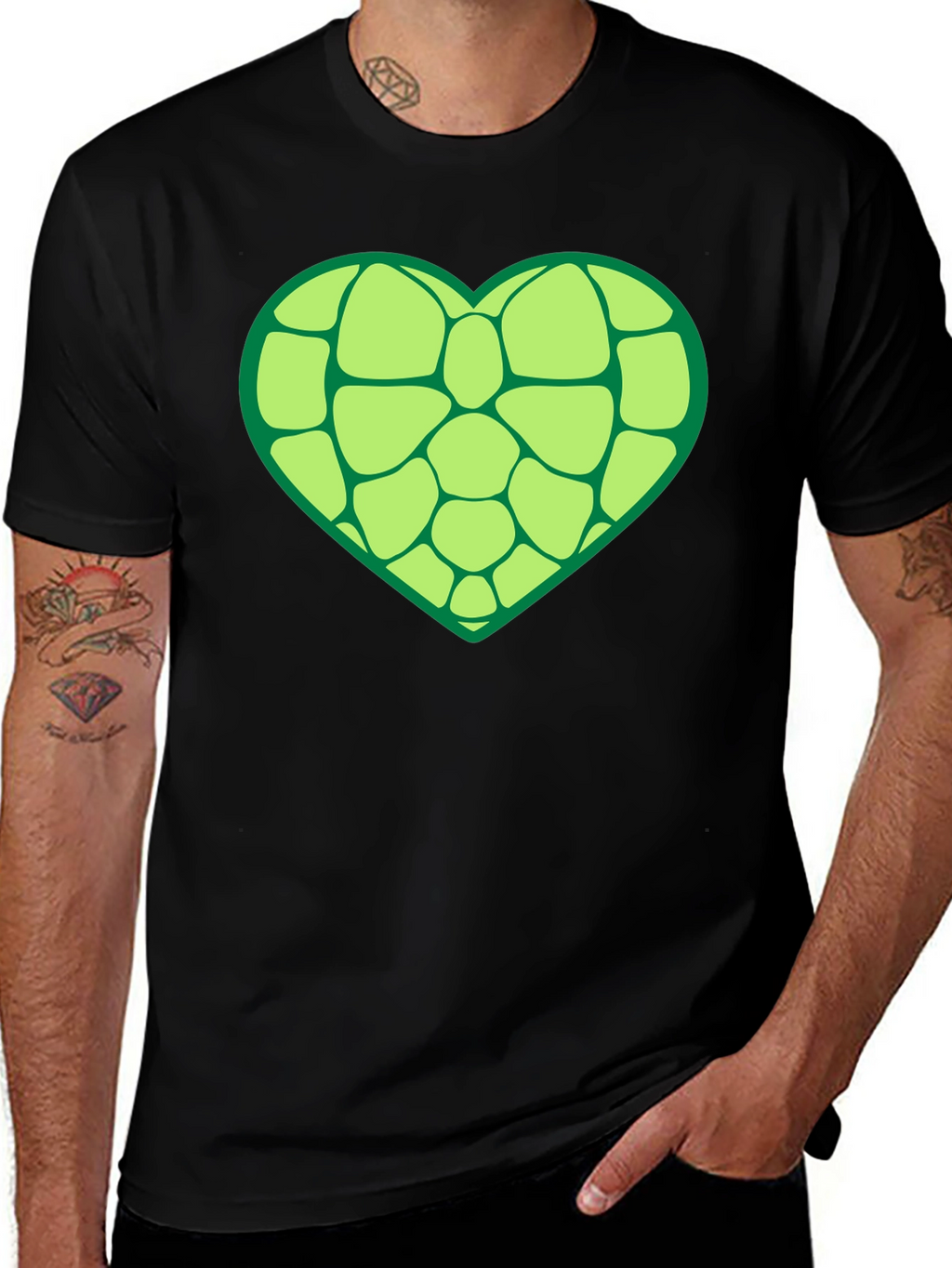 Heart Turtle Shell Graphic Tee