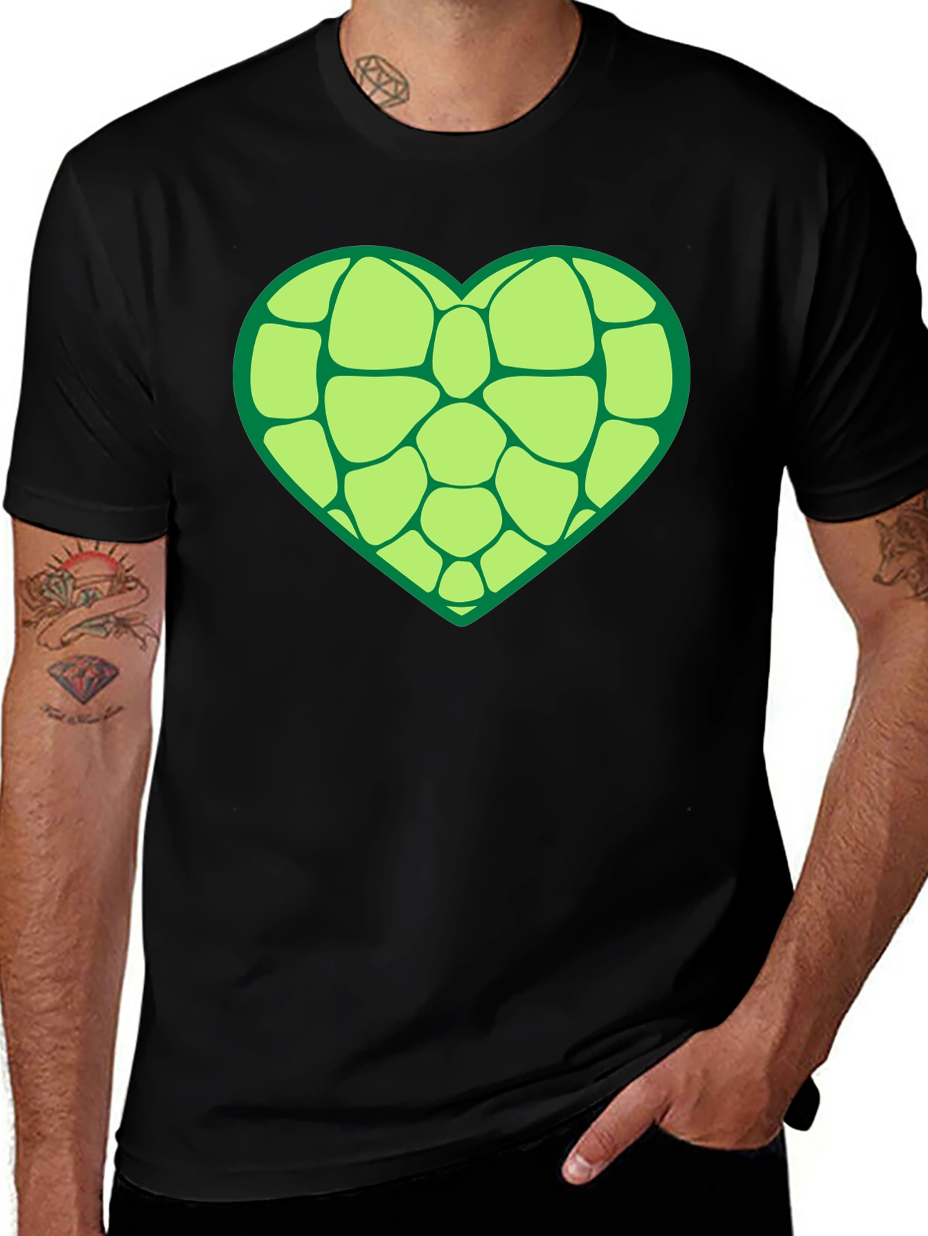 Heart Turtle Shell Graphic Tee