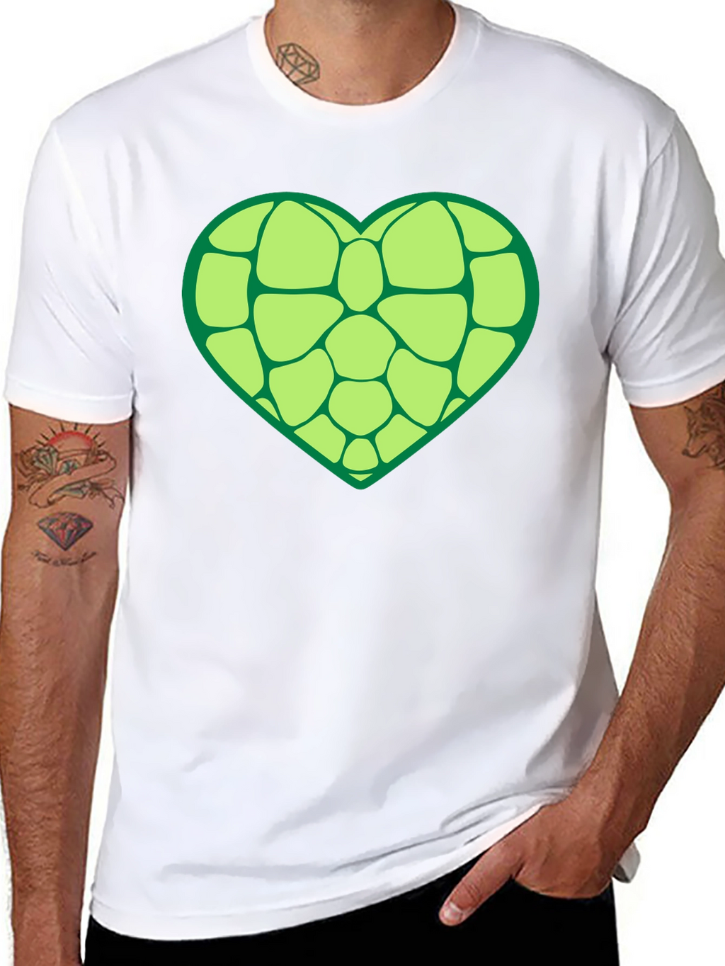 Heart Turtle Shell Graphic Tee