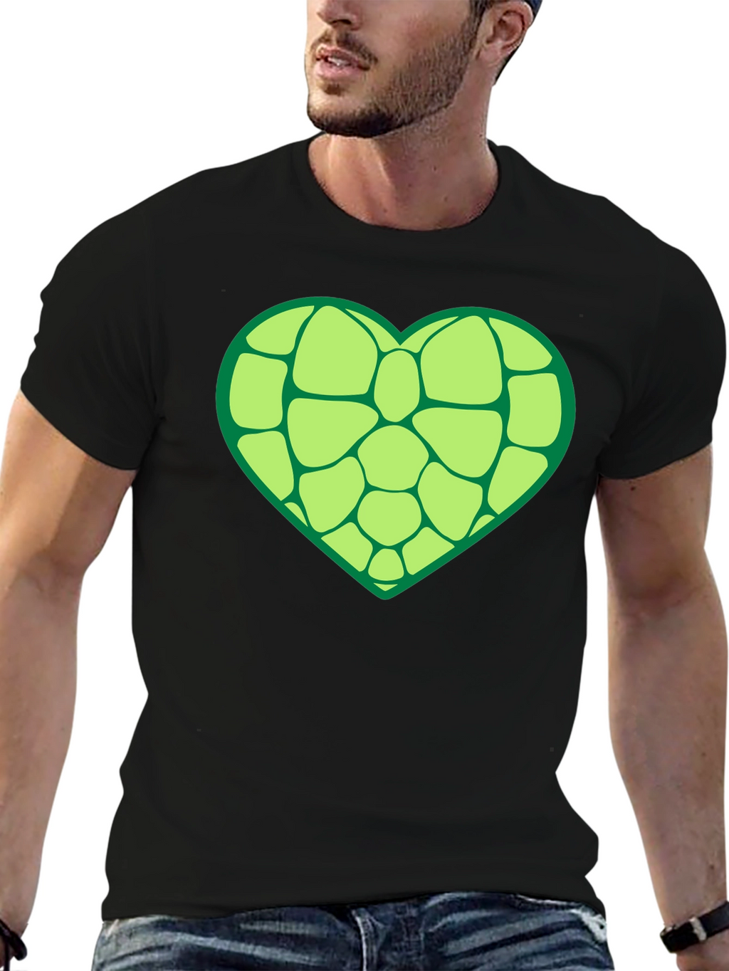 Heart Turtle Shell Graphic Tee