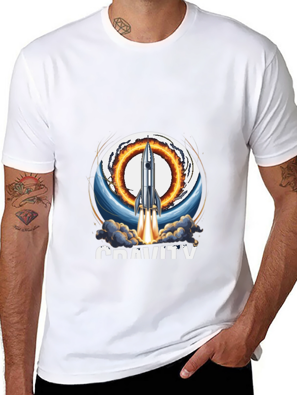 Gravity Rocket Launch T-Shirt