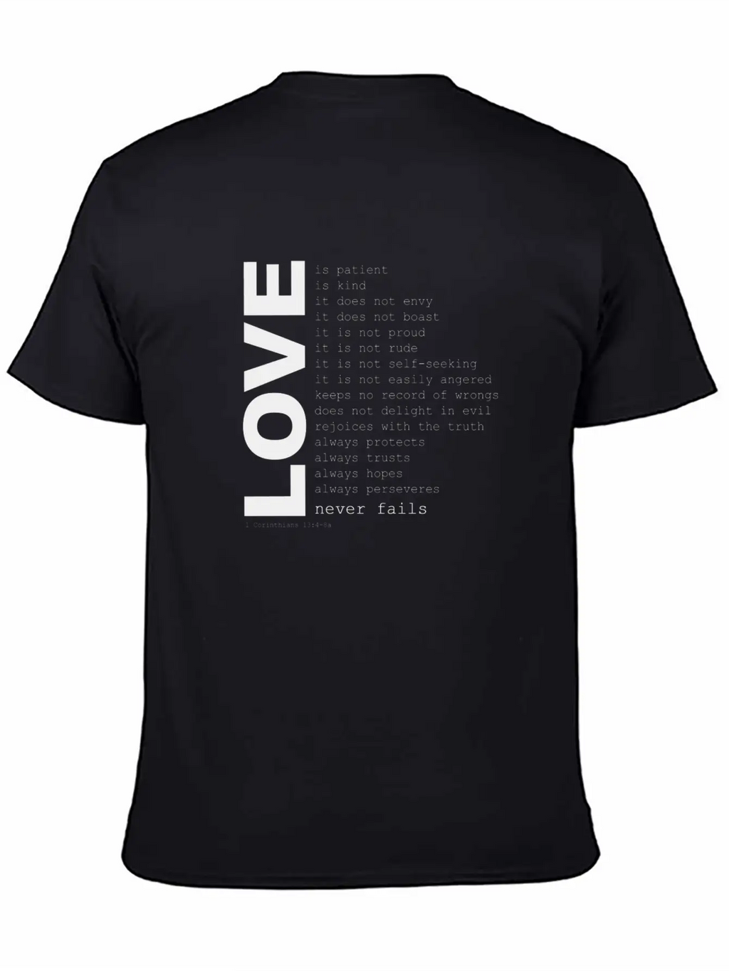 1corinthians13 Unisex Casual T-Shirt – Clean Design For Daily Comfort