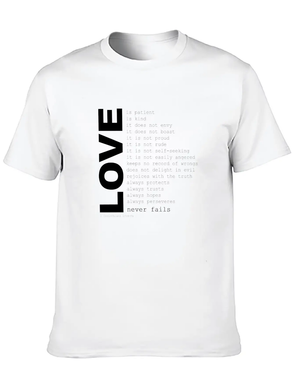 1corinthians13 Unisex Casual T-Shirt – Clean Design For Daily Comfort
