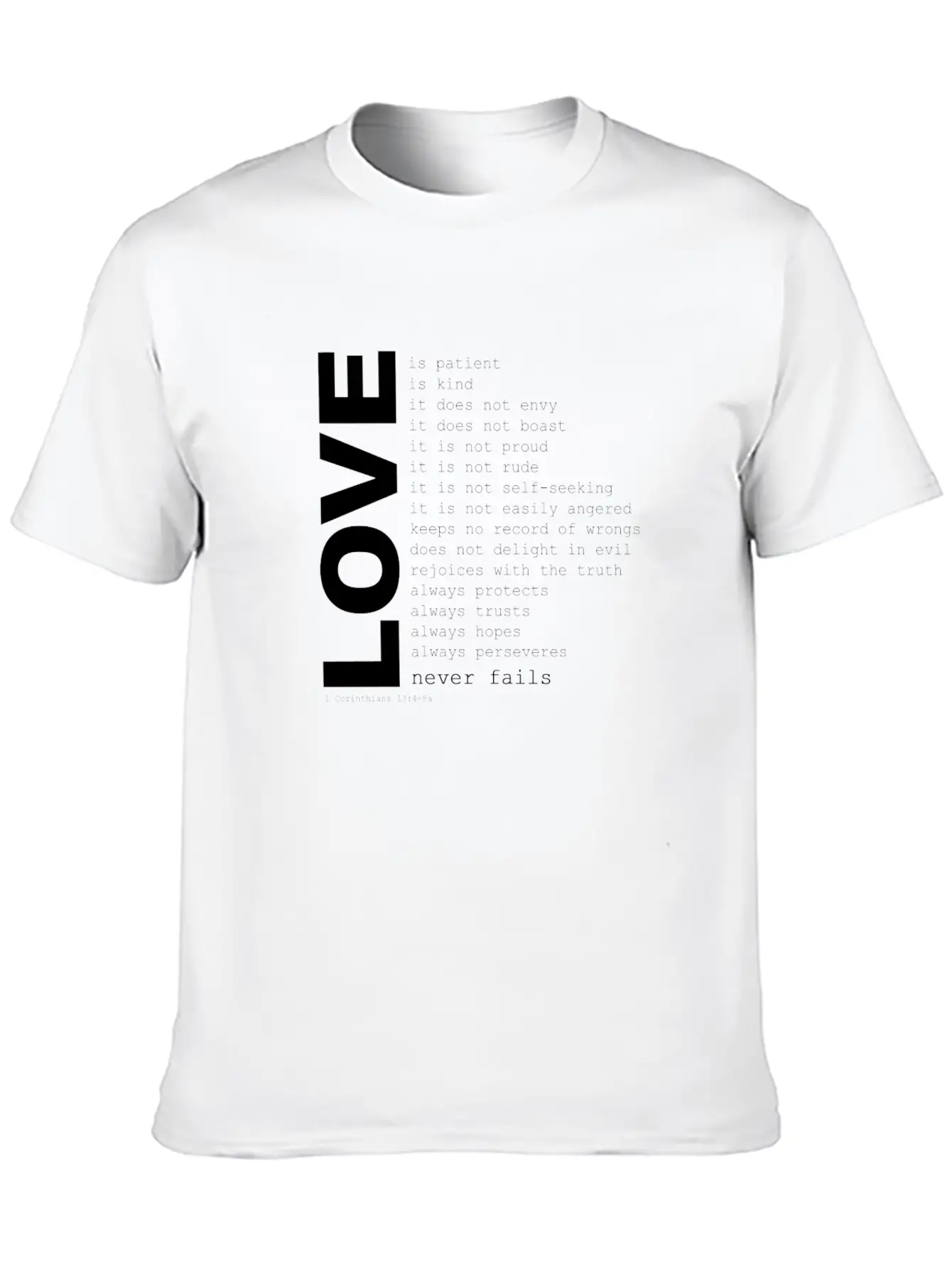1corinthians13 Unisex Casual T-Shirt – Clean Design For Daily Comfort