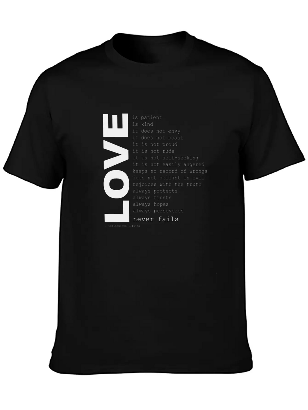 1corinthians13 Unisex Casual T-Shirt – Clean Design For Daily Comfort