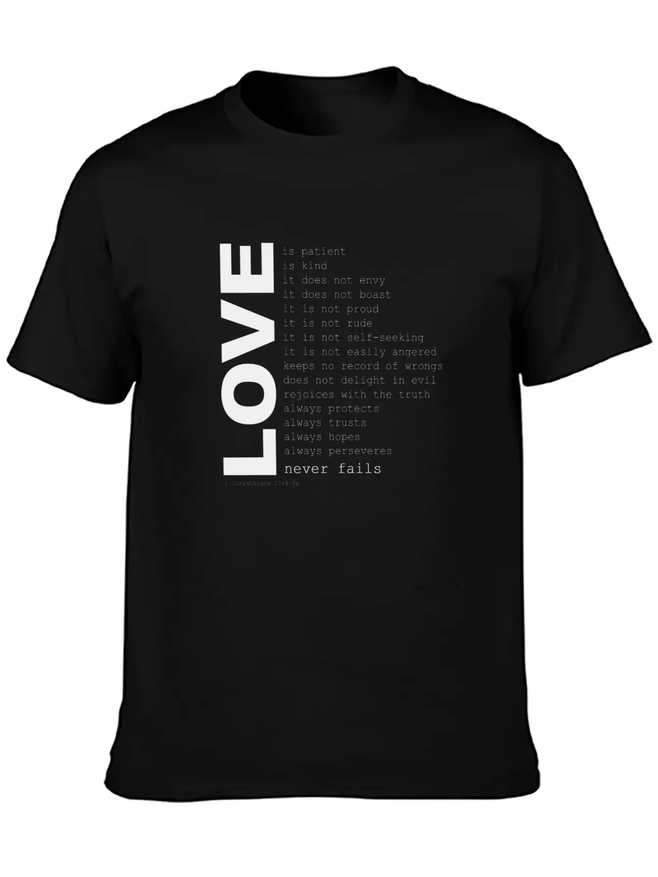 1corinthians13 Unisex Casual T-Shirt – Clean Design For Daily Comfort
