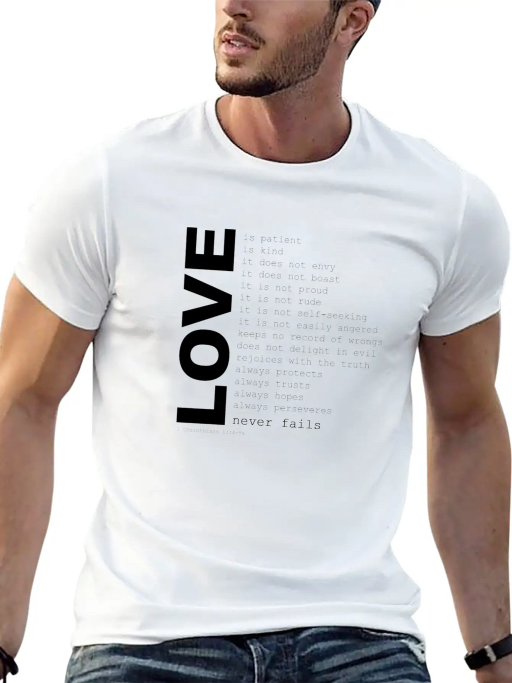 1corinthians13 Unisex Casual T-Shirt – Clean Design For Daily Comfort