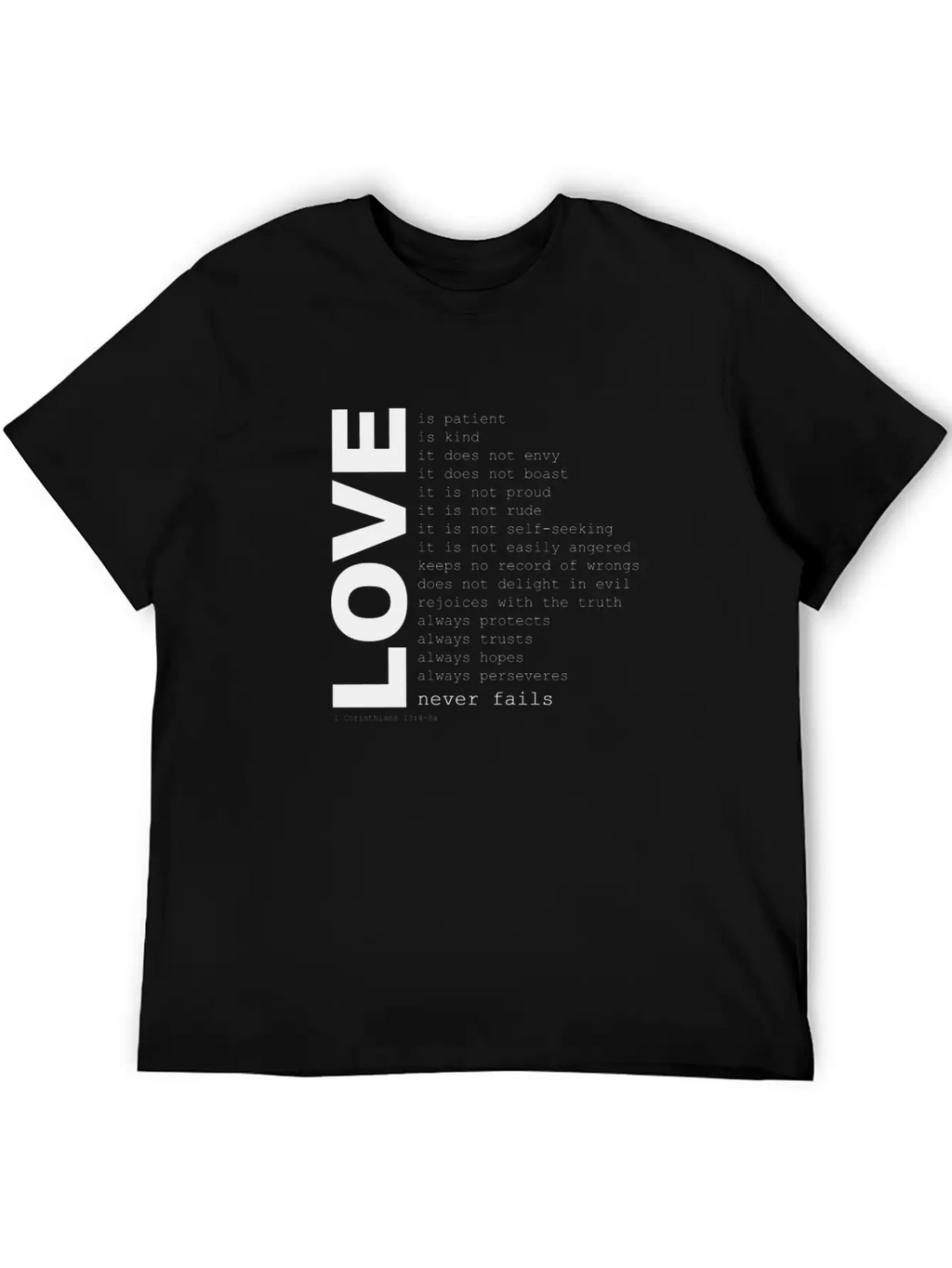 1corinthians13 Unisex Casual T-Shirt – Clean Design For Daily Comfort