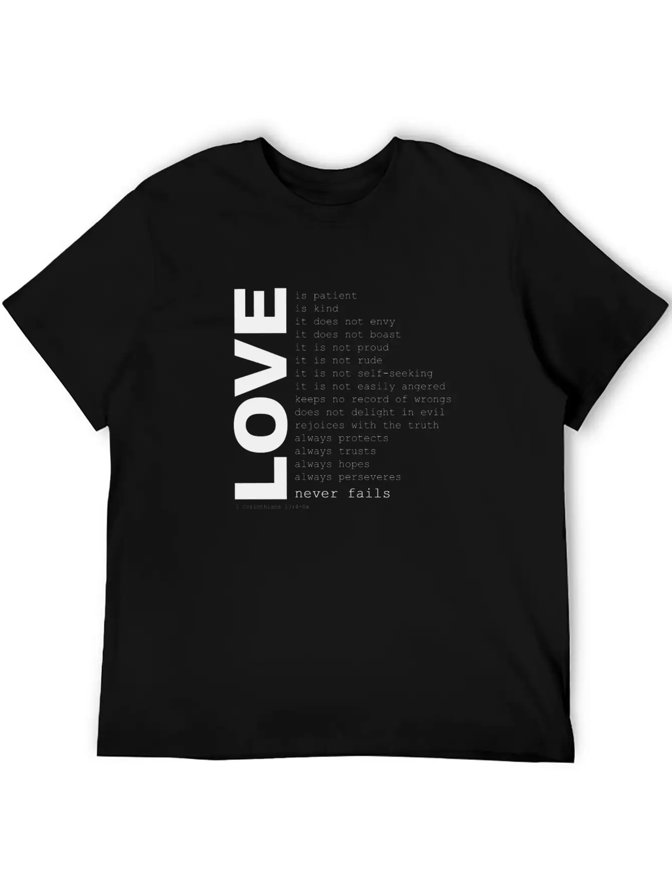 1corinthians13 Unisex Casual T-Shirt – Clean Design For Daily Comfort