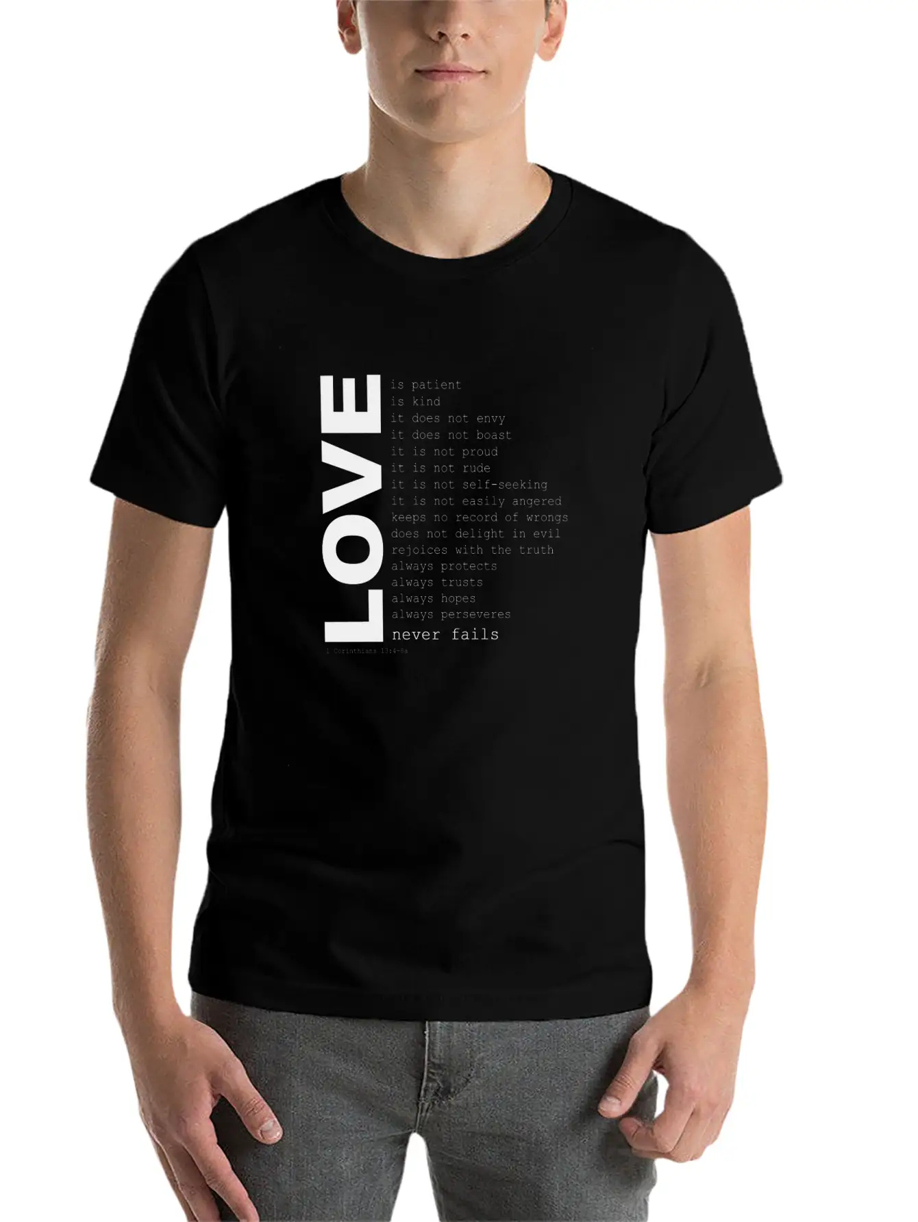 1corinthians13 Unisex Casual T-Shirt – Clean Design For Daily Comfort