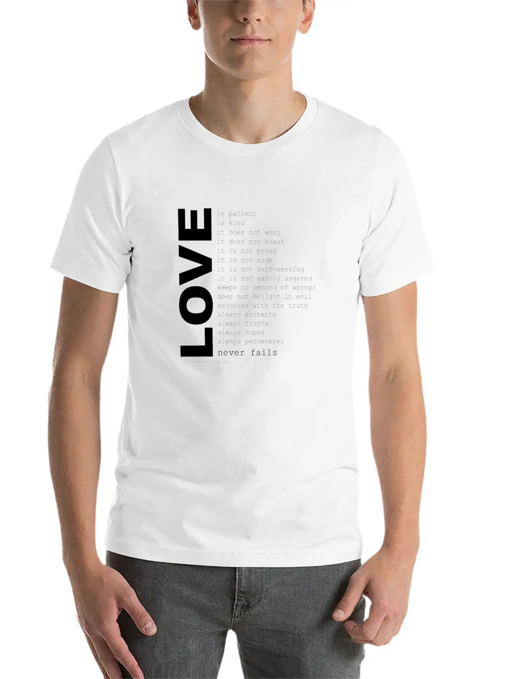 1corinthians13 Unisex Casual T-Shirt – Clean Design For Daily Comfort