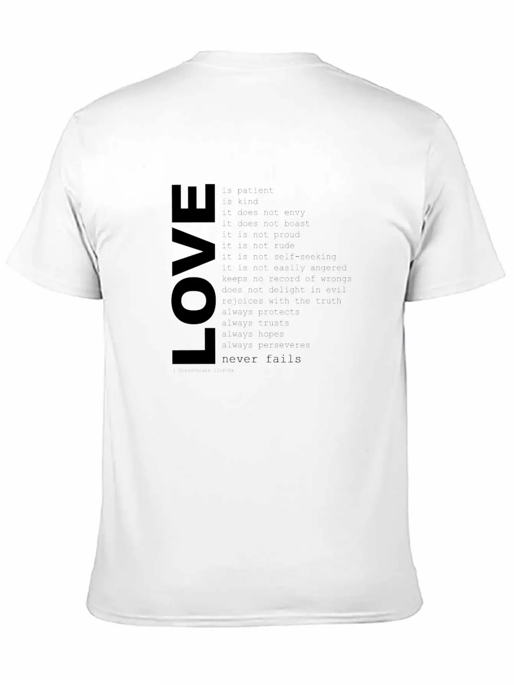 1corinthians13 Unisex Casual T-Shirt – Clean Design For Daily Comfort