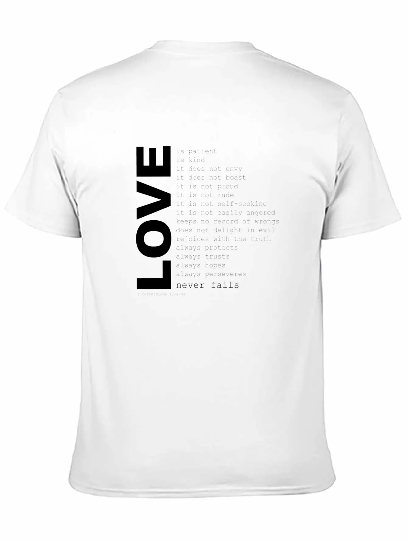 1corinthians13 Unisex Casual T-Shirt – Clean Design For Daily Comfort