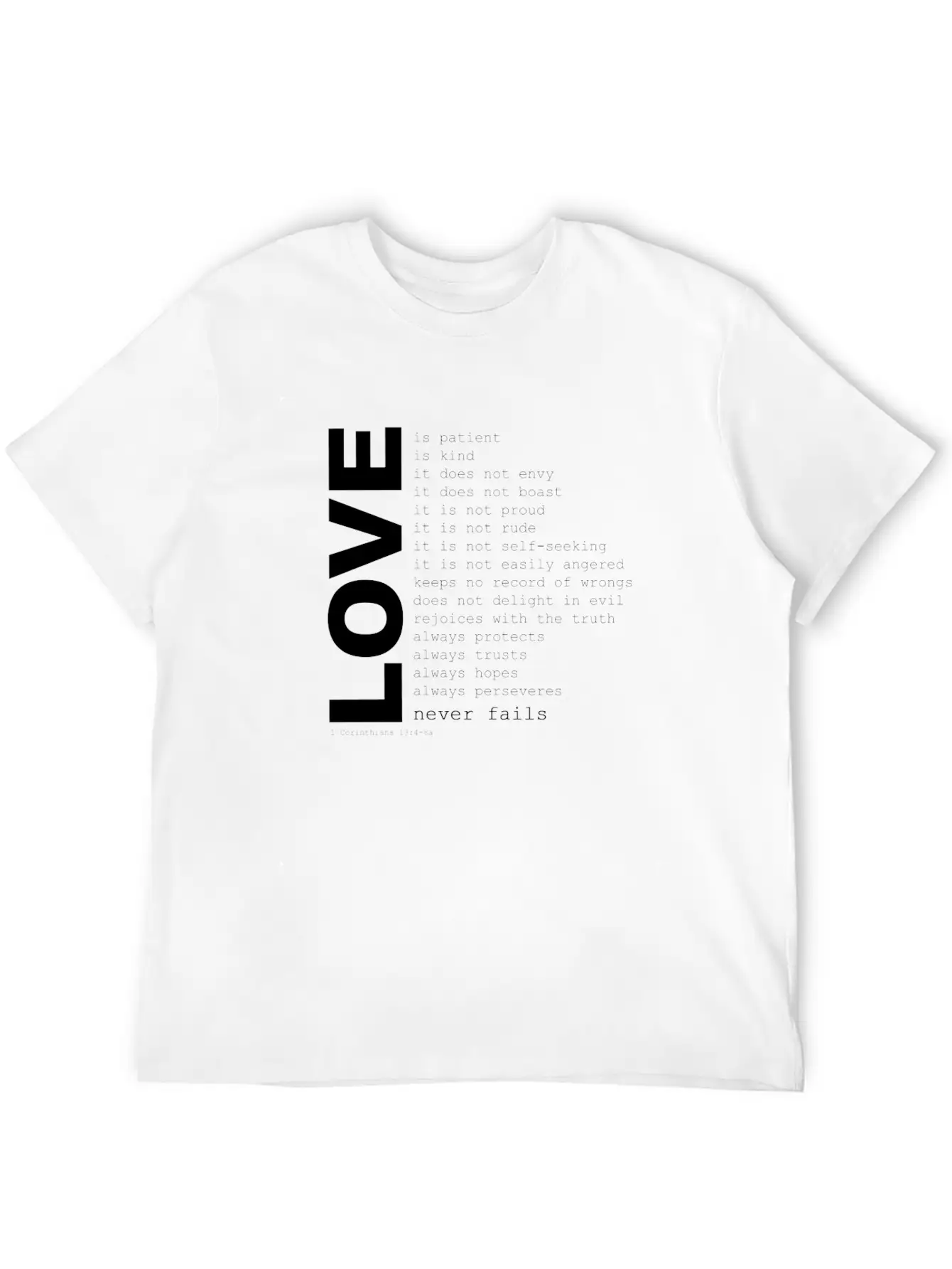 1corinthians13 Unisex Casual T-Shirt – Clean Design For Daily Comfort