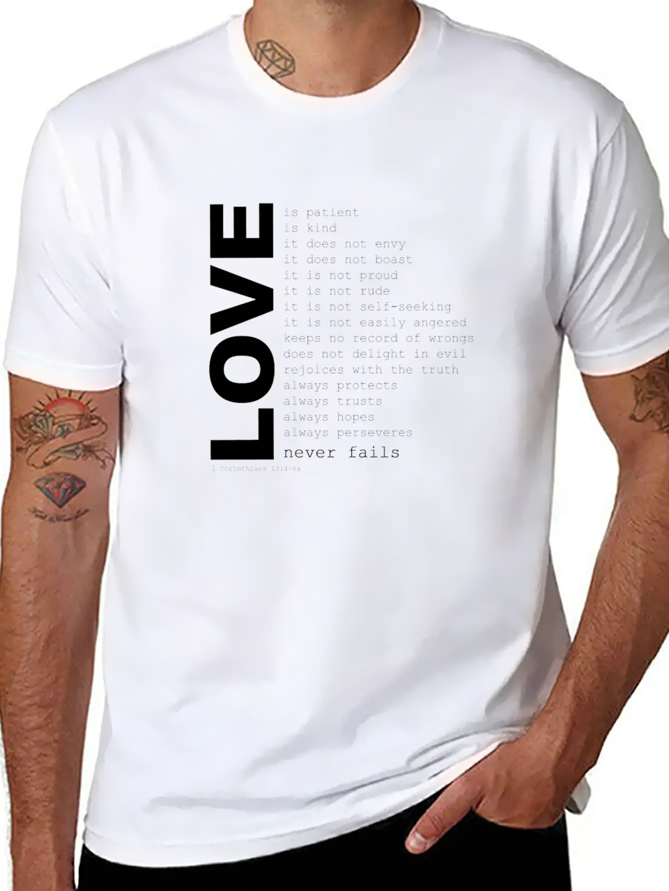 1corinthians13 Unisex Casual T-Shirt – Clean Design For Daily Comfort