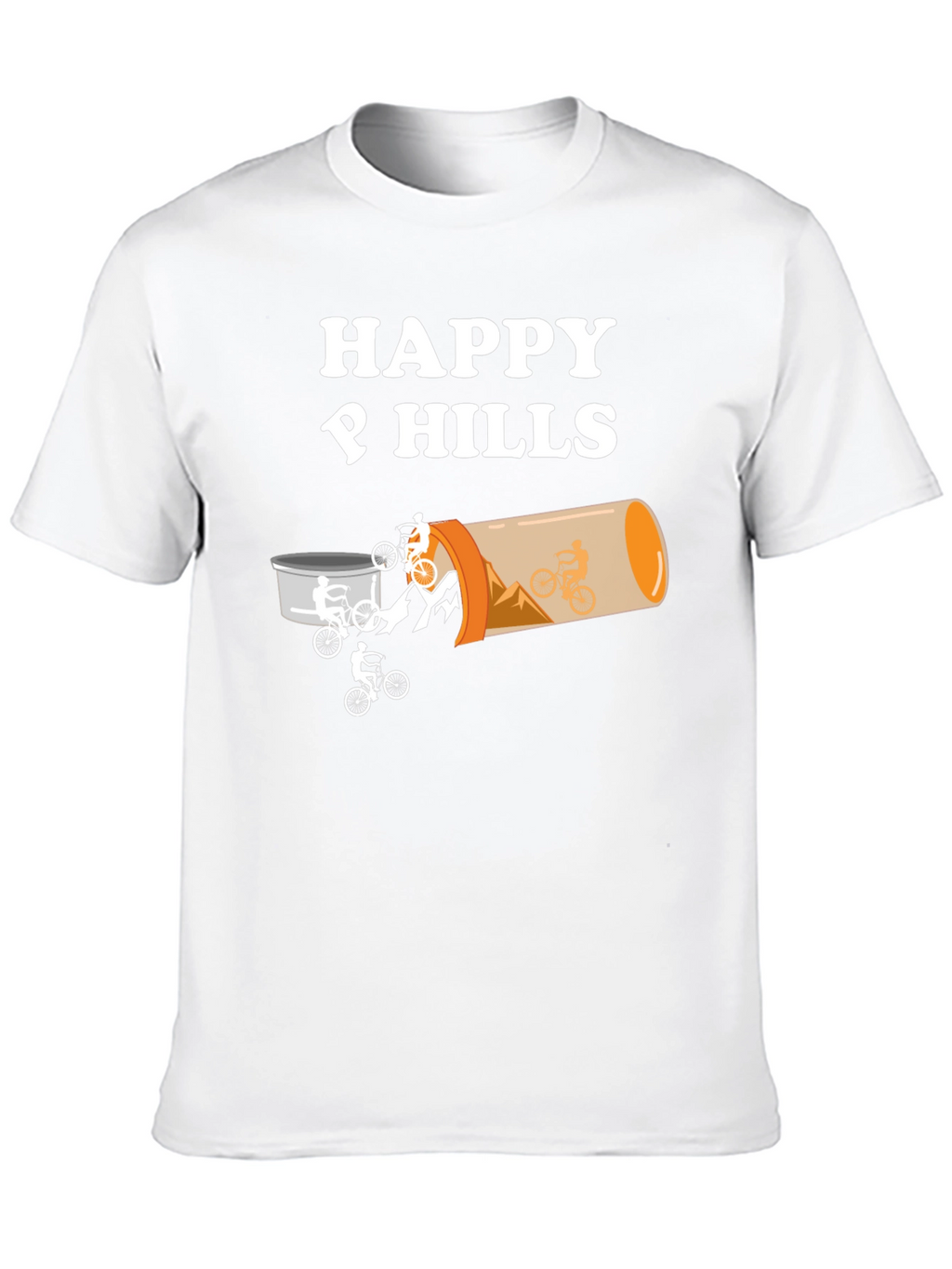 Happy Hills Mountain Bike T-Shirt - Black