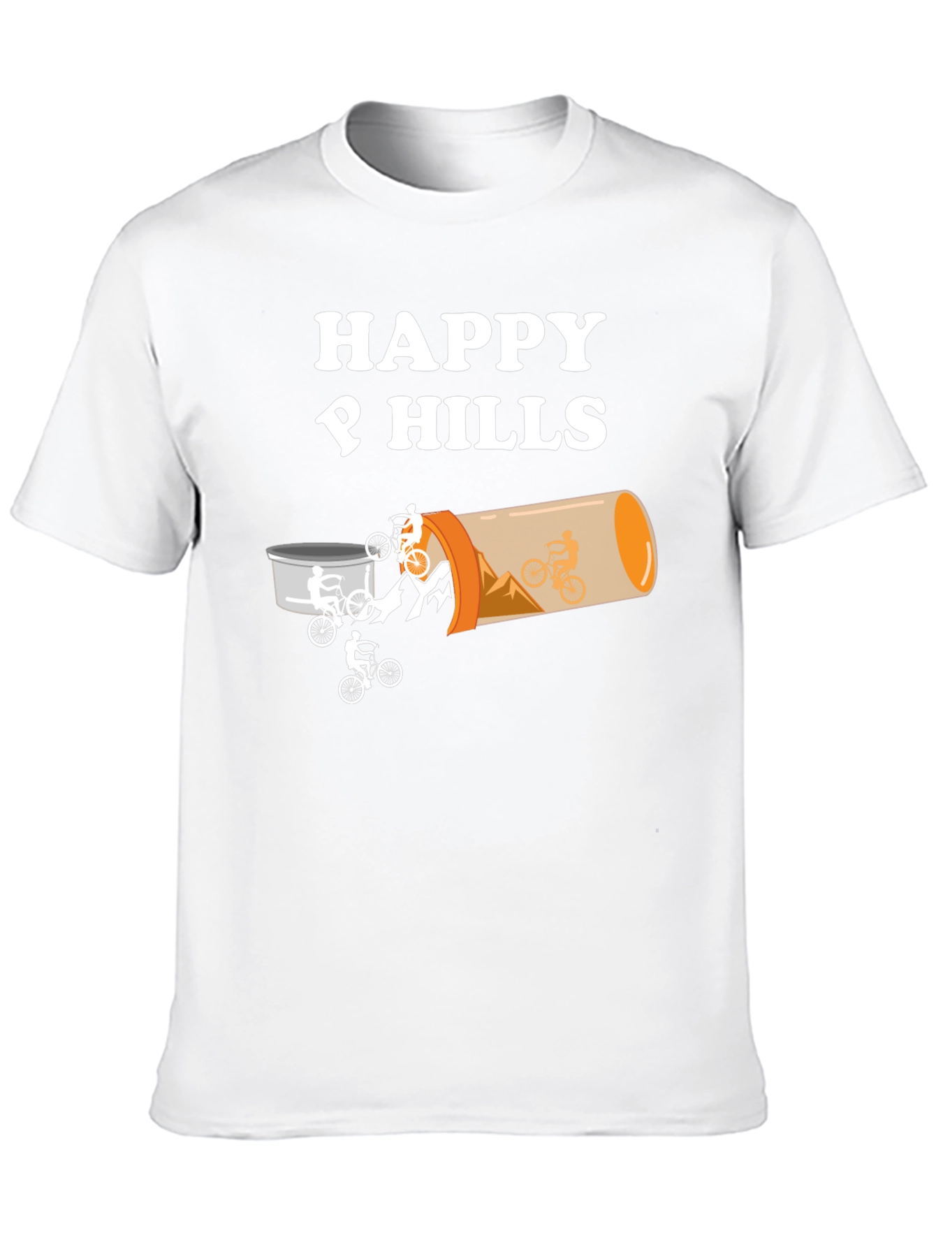 Happy Hills Mountain Bike T-Shirt - Black